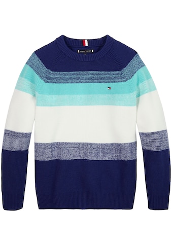 TOMMY HILFIGER Megztinis »STRIPED SWEATER« su Markenl...