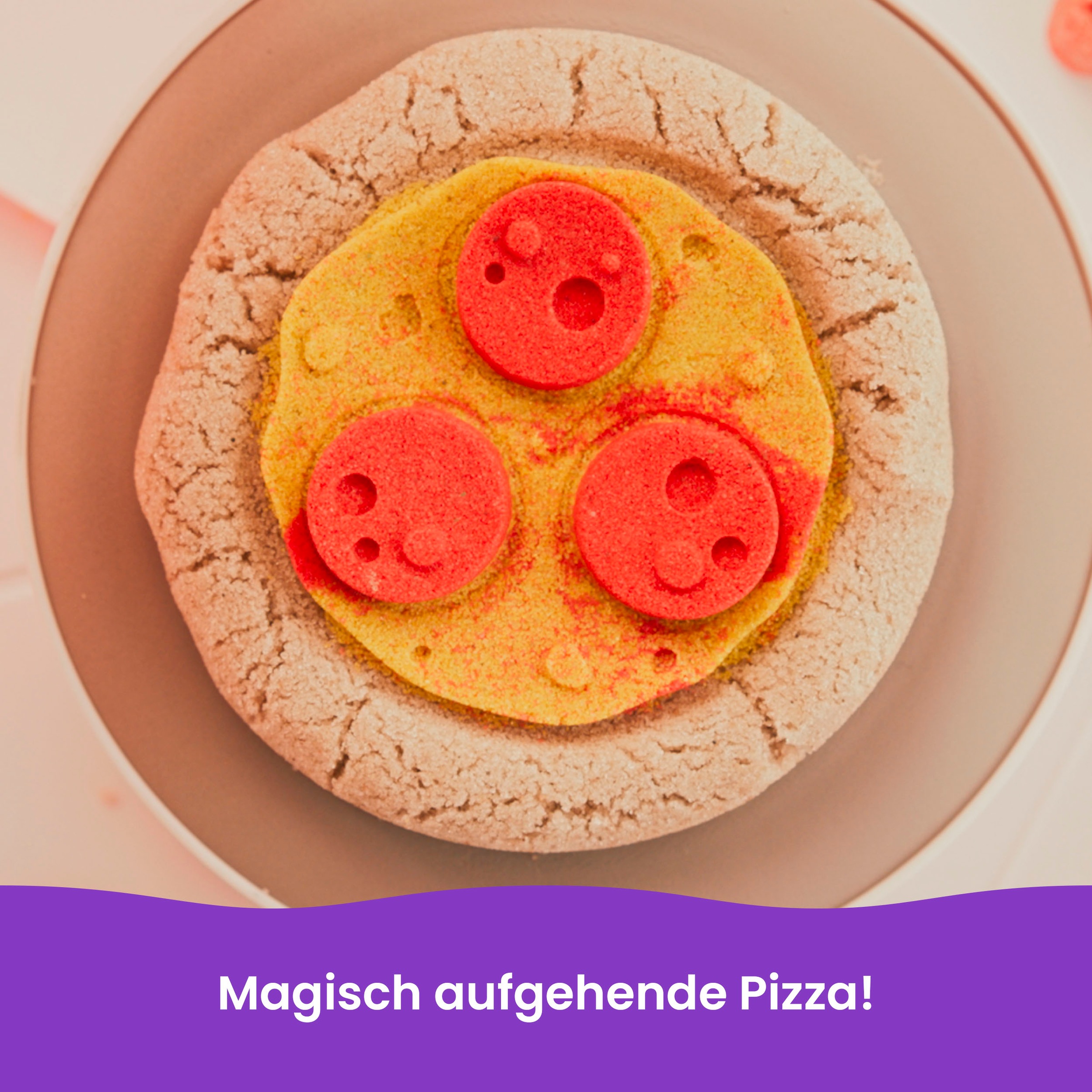Spin Master Kreativset »Kinetic Sand Squish Pizza Set«