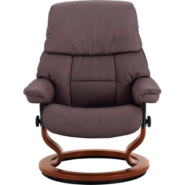 Stressless® Relaxsessel »Ruby«, (Set, Relaxsessel mit Hocker), mit Classic  Base, Größe M, Gestell Eiche, Wenge, Braun & Schwarz bestellen | BAUR