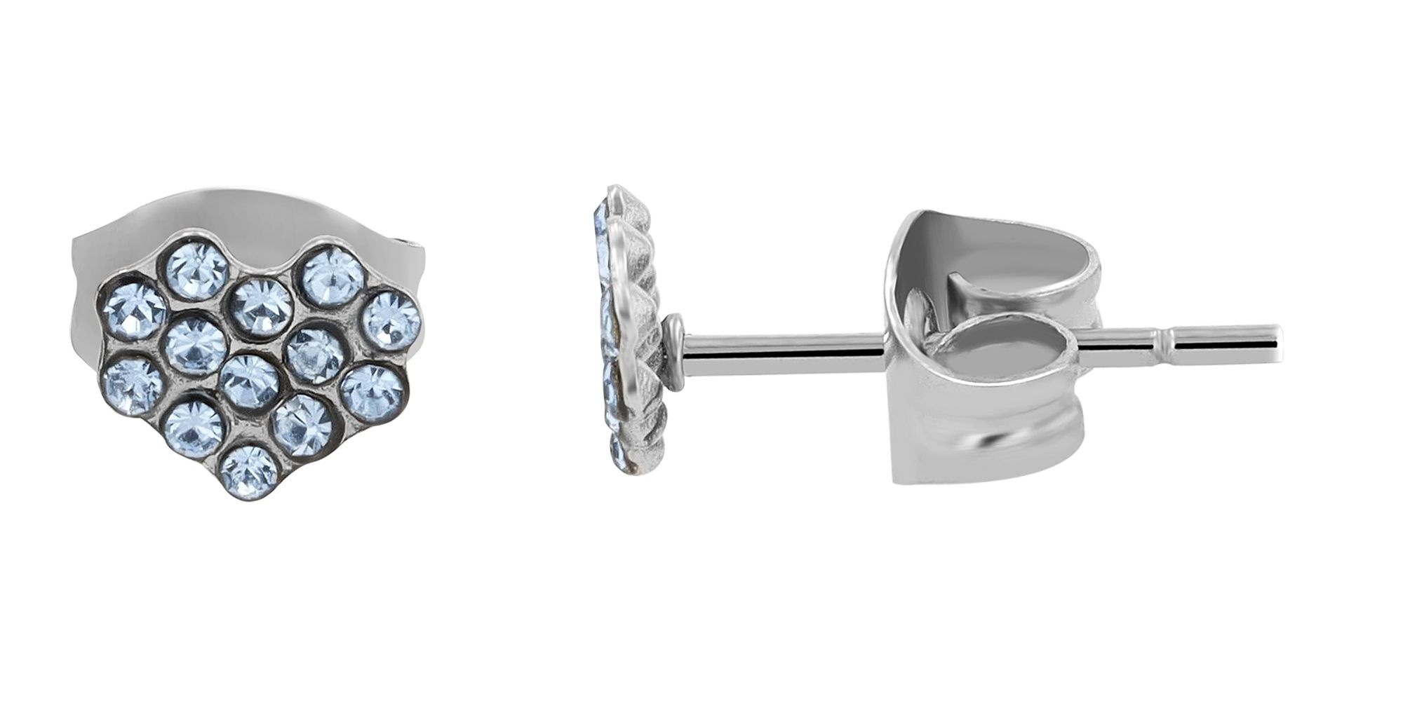 Adelia´s Paar Ohrhänger "Damen Ohrringe – Ohrstecker aus Edelstahl mit Stra günstig online kaufen