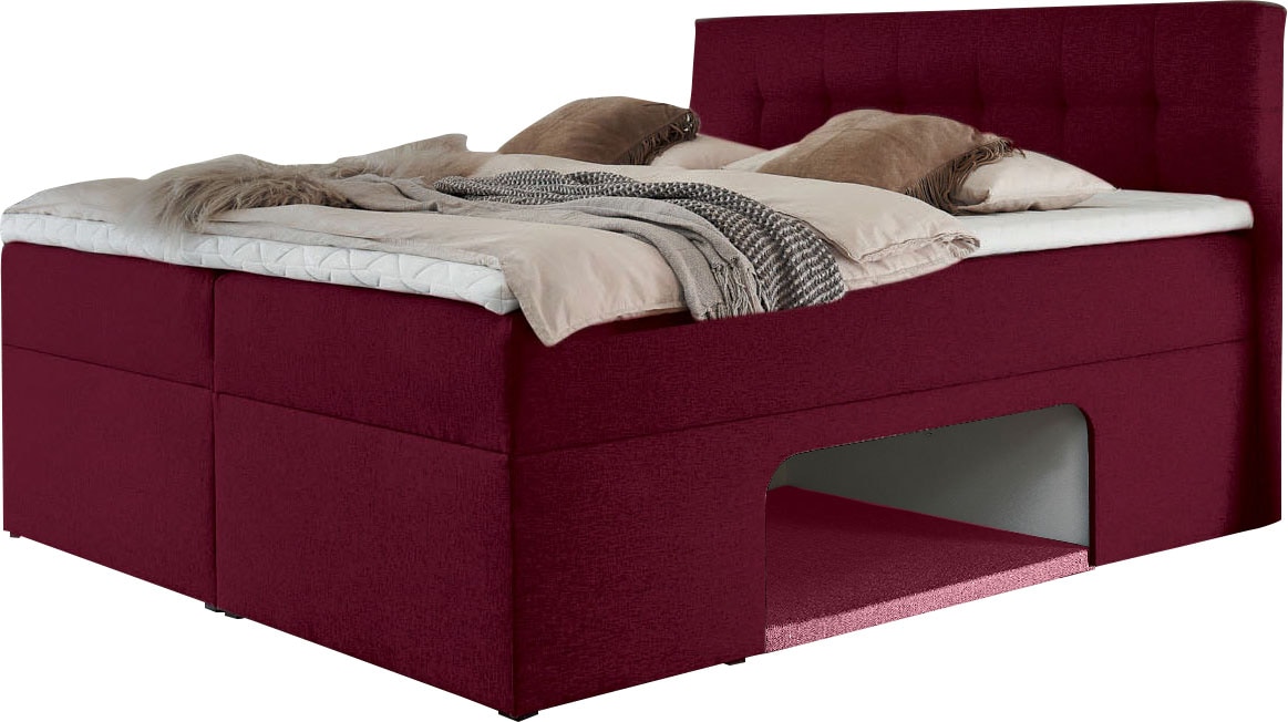 Places of Style Boxbett »Carolin«, mit Nische inkl. gepolsterter Unterlage für Haustiere
