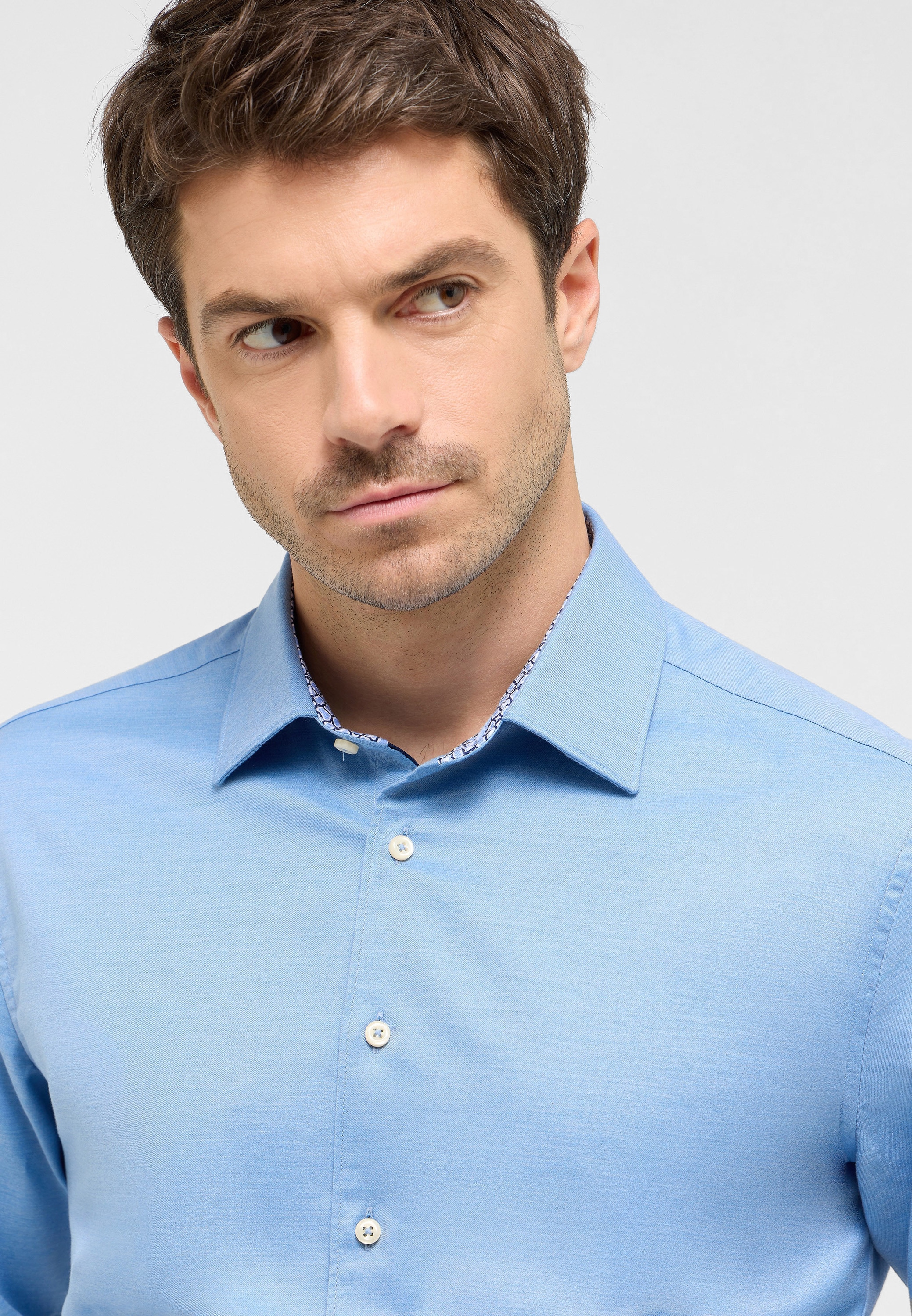 Eterna Langarmhemd »SLIM FIT«, EASY IRON (bügelleicht)