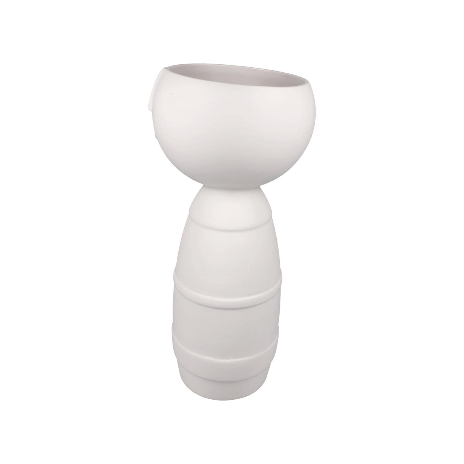 Goebel Dekovase »Vase "Klaus" Studio 8 Vultus 30 cm weiß« Abwischbar
