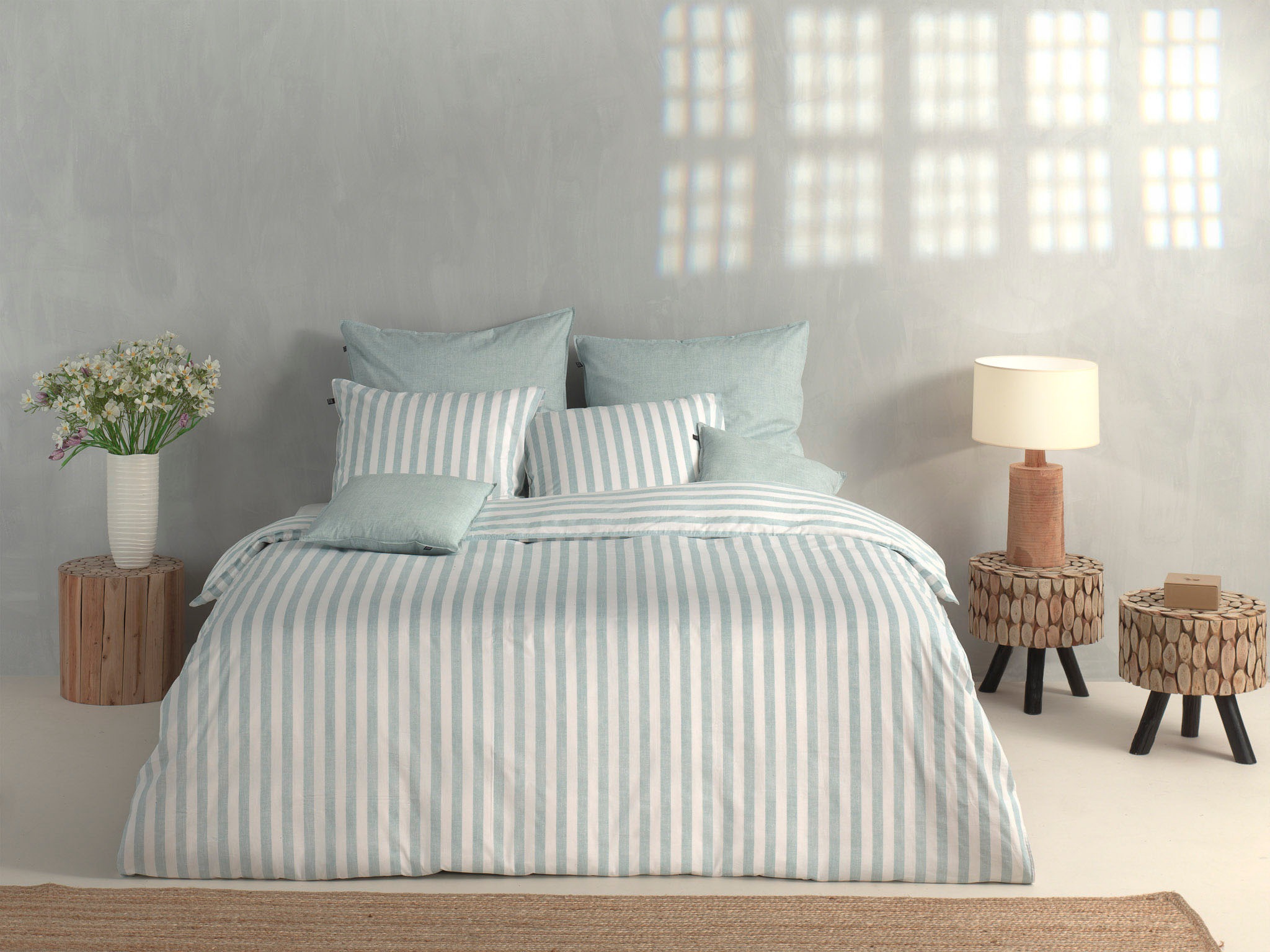 ZO HOME Bettwäsche "Banda-di-Lino" 2 Stk. tlg. Bettwäsche aus 100% Baumwoll günstig online kaufen