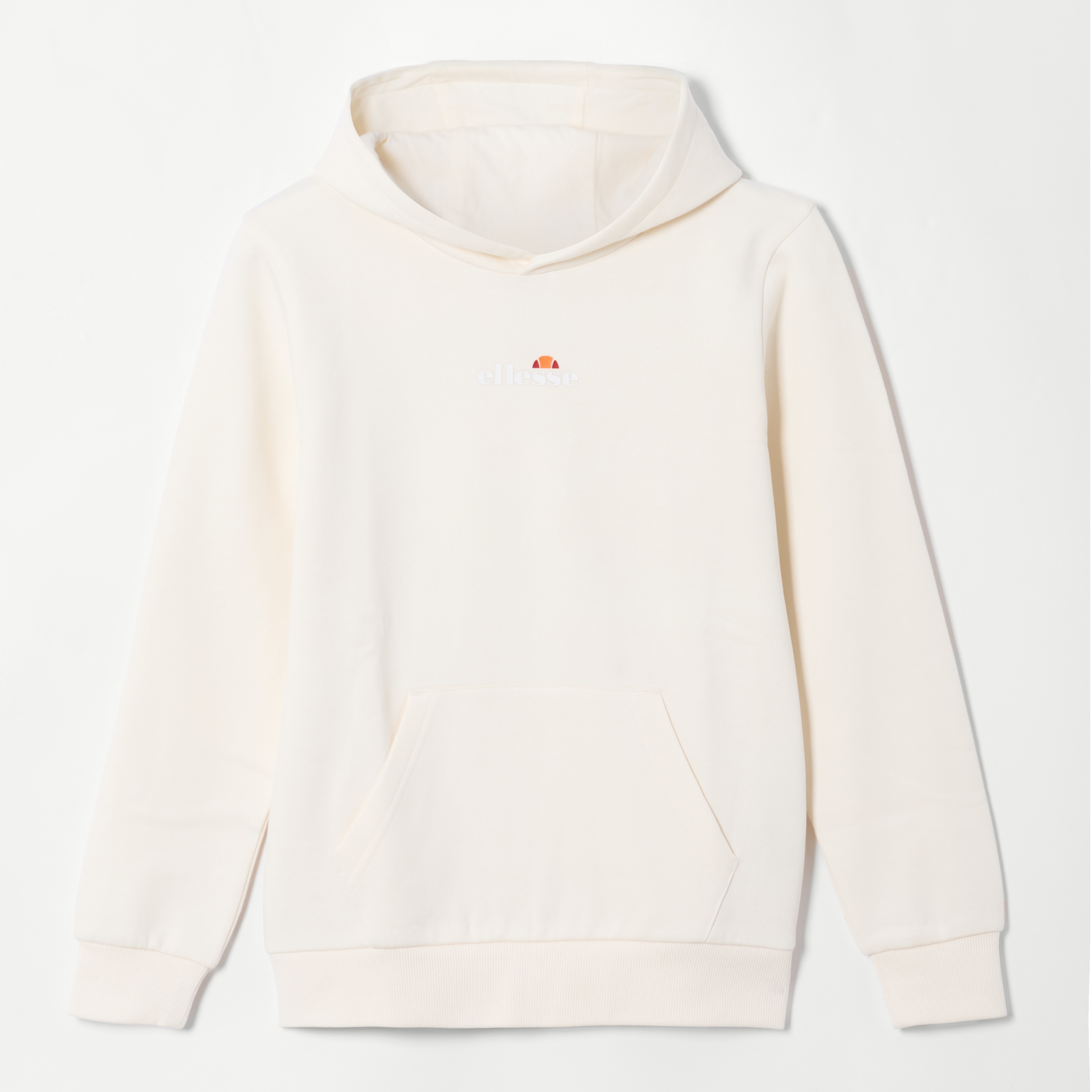 Ellesse Kapuzensweatshirt, mit Baumwolle und Polyester, Langarm-Ausführung, gerader Abschluss