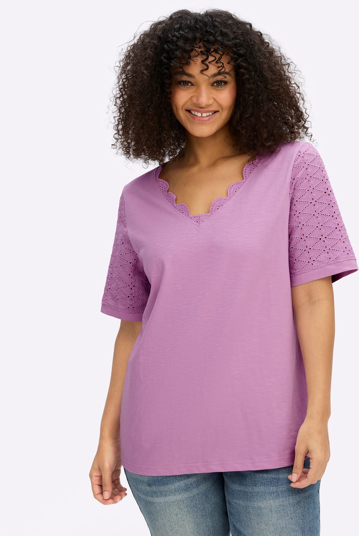 sheego by Joe Browns Kurzarmshirt "Shirt" 1