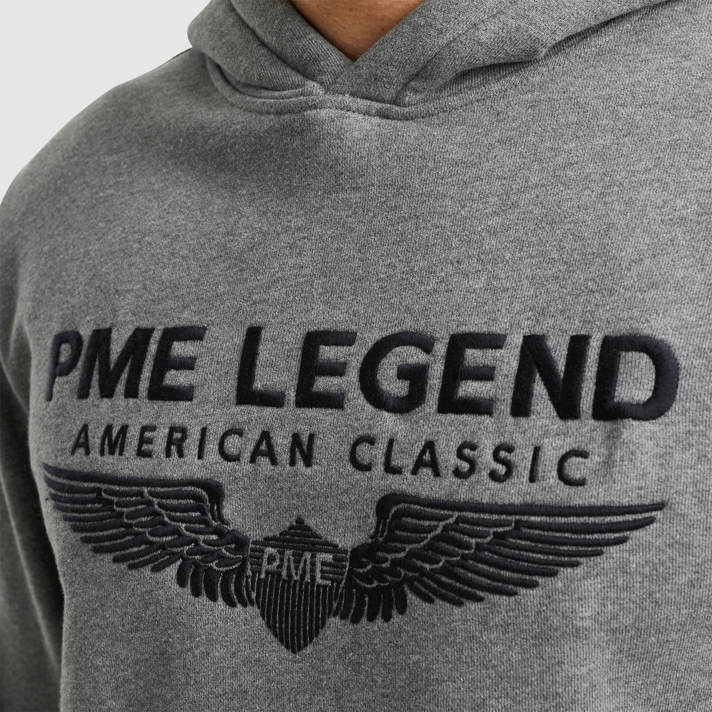PME LEGEND Kapuzensweatshirt »Hooded soft terry with logo«, mit Logostickerei