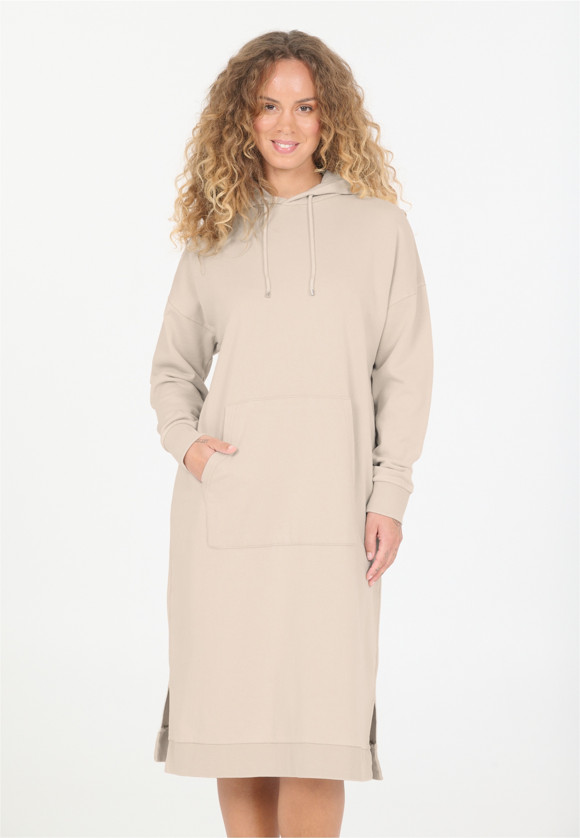 nou Jerseykleid »Rala« mit Kapuze und Kängurtasche