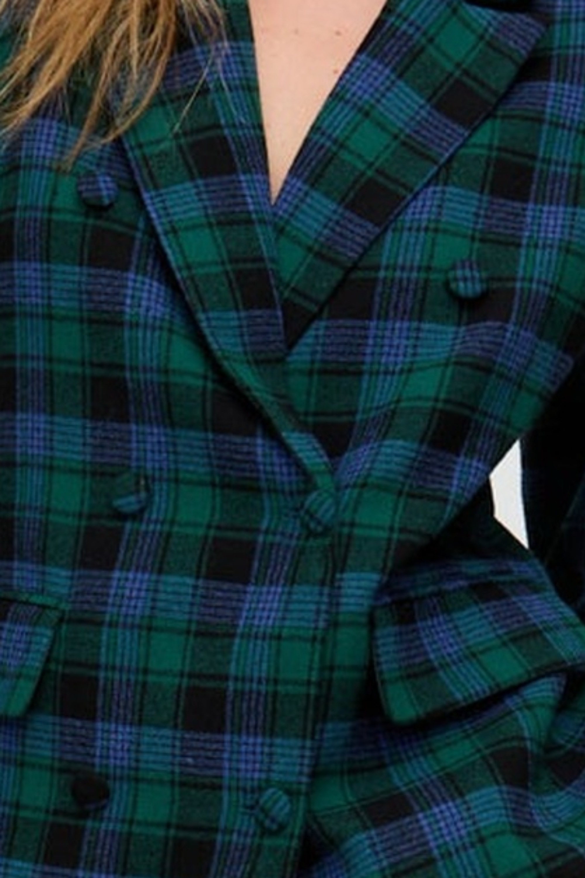 Lily and Lionel Jackenblazer »Zena Double Breasted Prince Of Wales Check Print Jacket Damen«