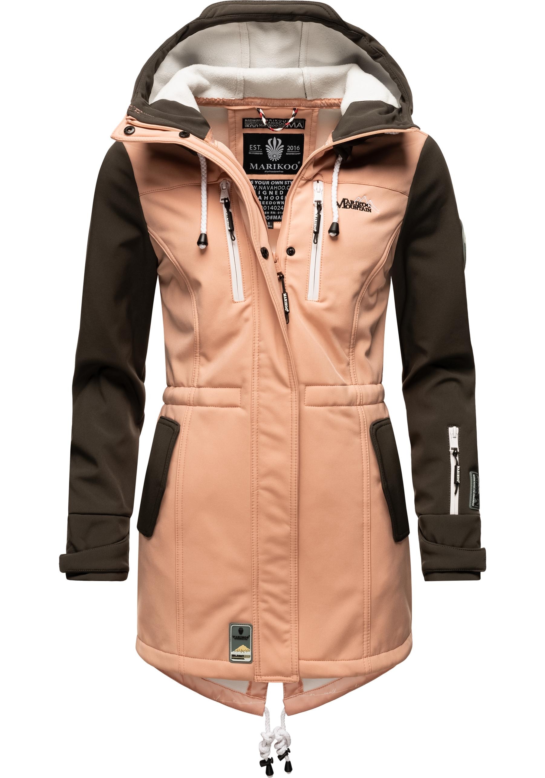 Marikoo Funktionsmantel "Zimtzicke" Softshell Parka mit Kapuze günstig online kaufen