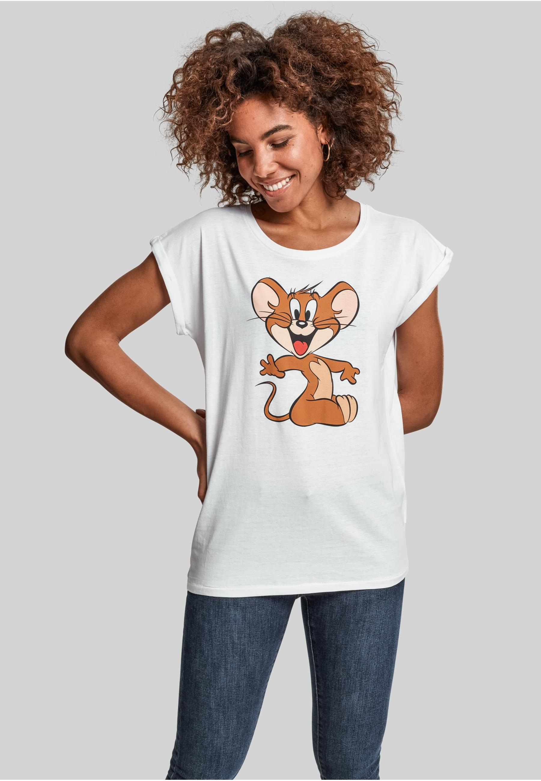 Thumbnail - Merchcode T-Shirt "Merchcode Damen Ladies Tom & Jerry Mouse Tee" 1 Stk.