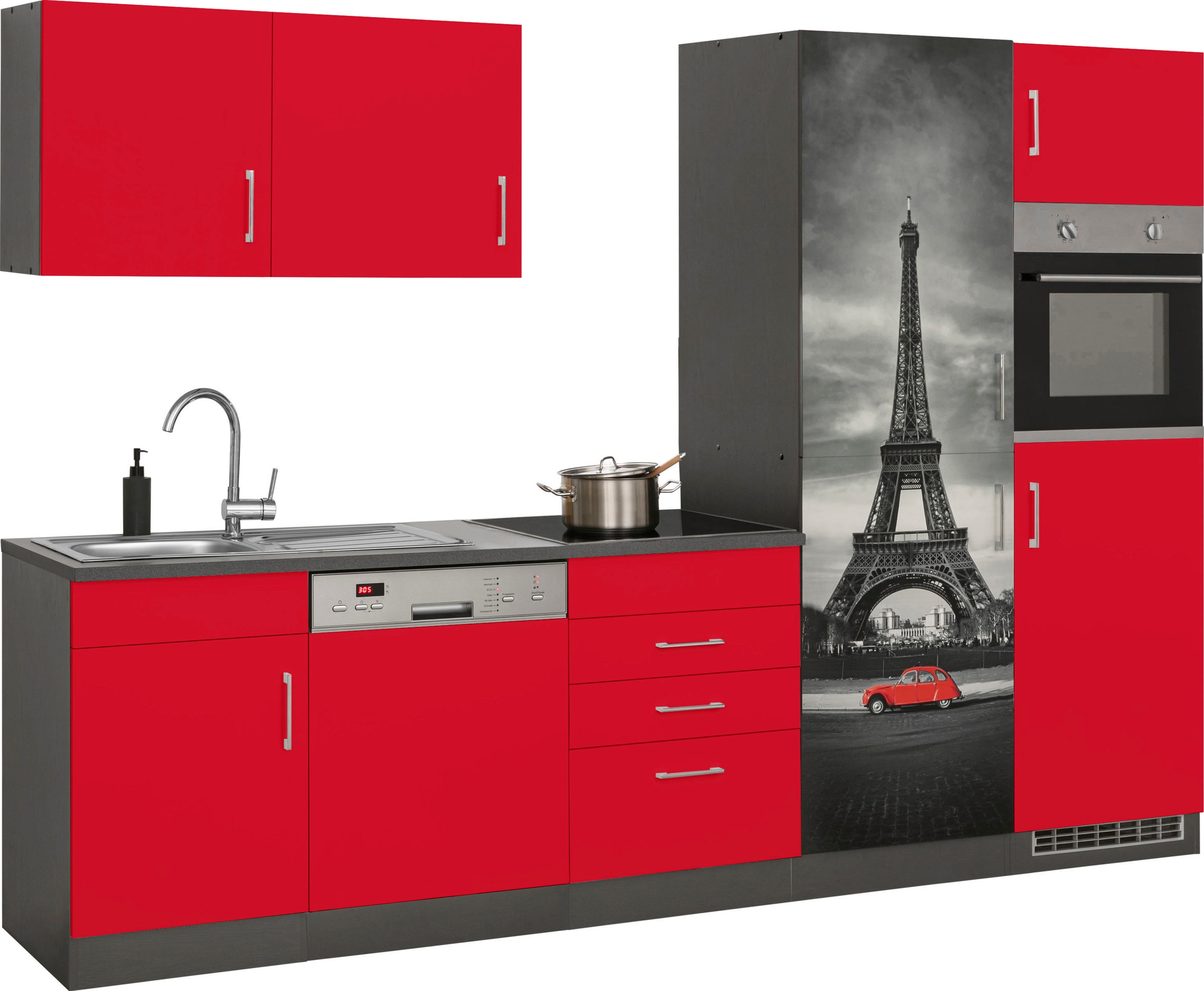 KOCHSTATION Küchenzeile "KS-Paris – Küchen mit einzigartigen Fotomotiven au günstig online kaufen