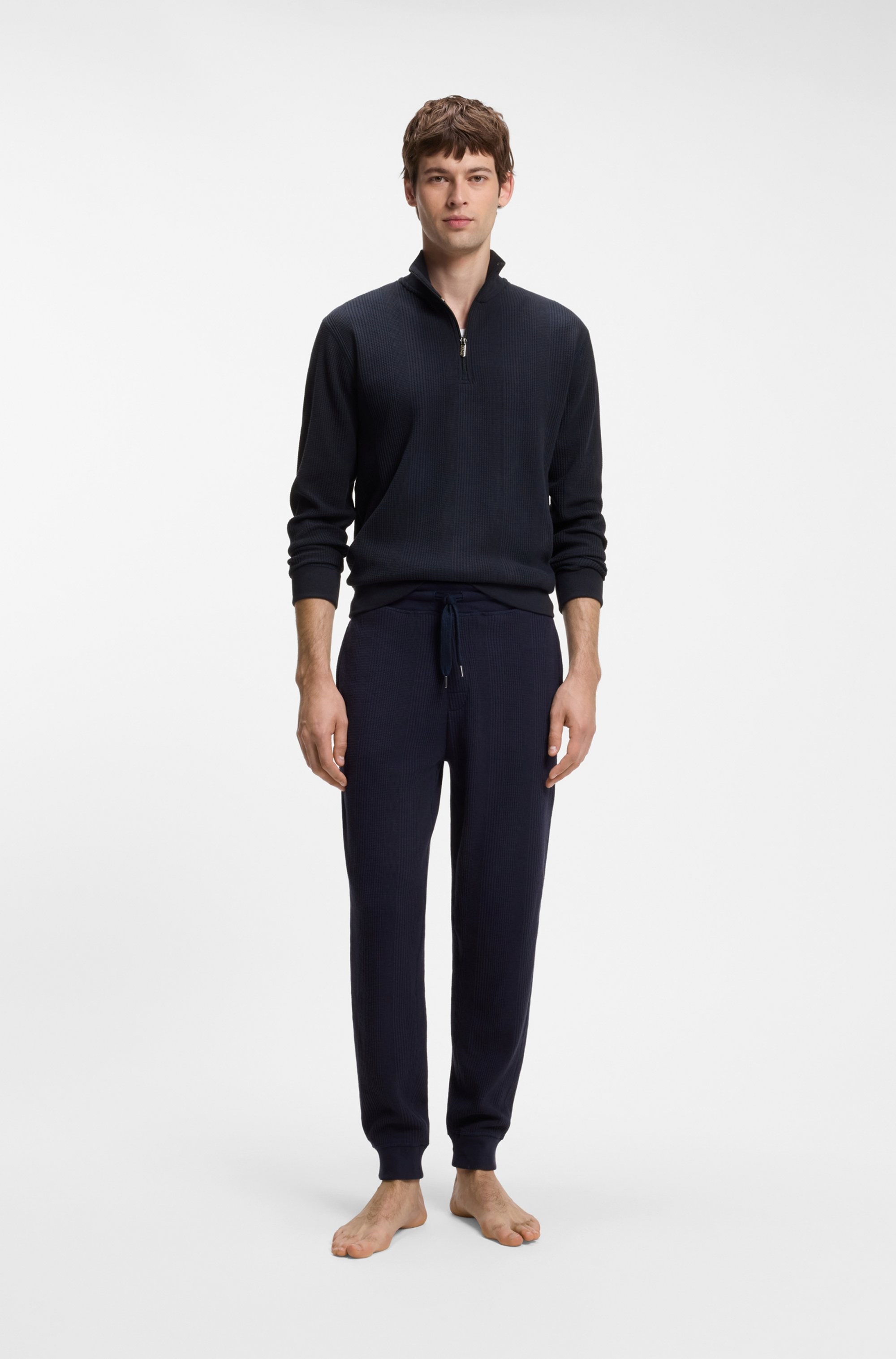 BOSS Sweatshirt »Structure 1/4 Zip«, mit Stehkragen
