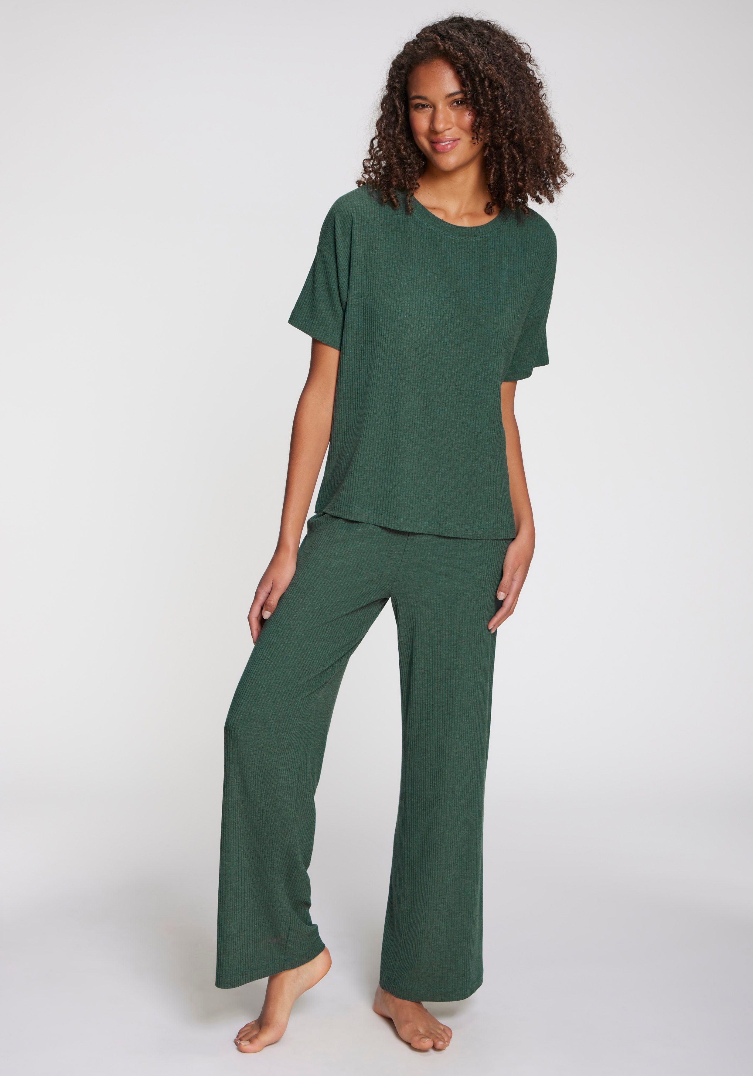 Thumbnail - s.Oliver Pyjamaoberteil 1-teilig, aus weicher Rippqualität