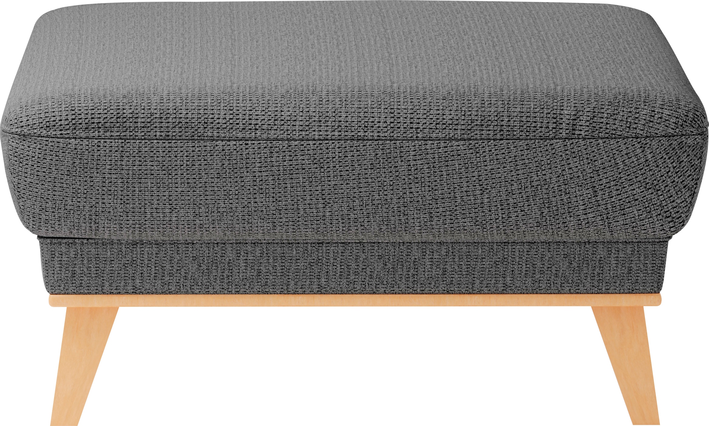 sit&more Polsterhocker »Lavida«, Mit elegantem Holzrahmen
