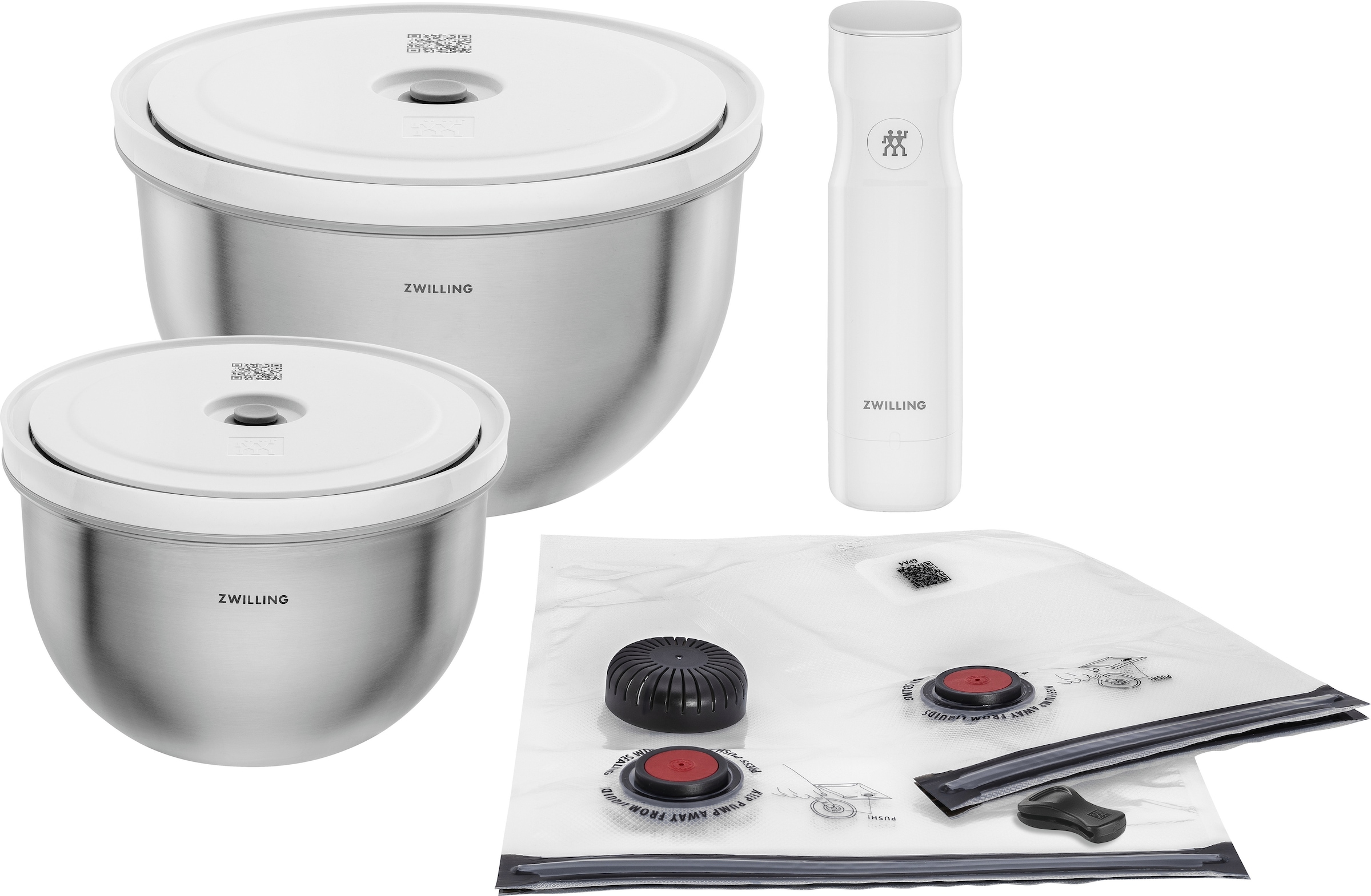 Zwilling Aufbewahrungssystem "Fresh & Save BOWLS" Set, 1 Pumpe, 1 Schüssel günstig online kaufen