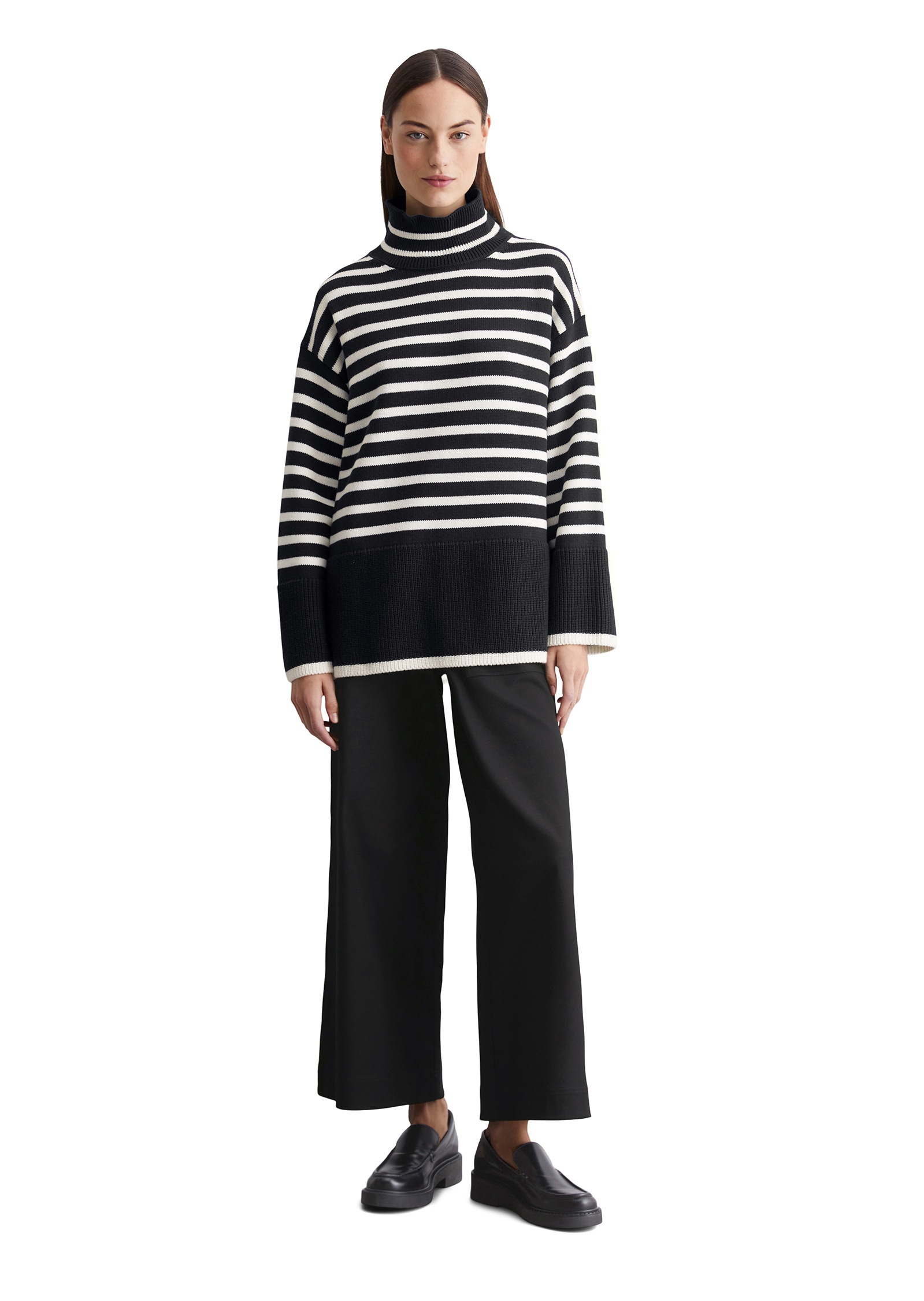 Marc O'Polo Strickpullover »mit Streifen-Dessin«