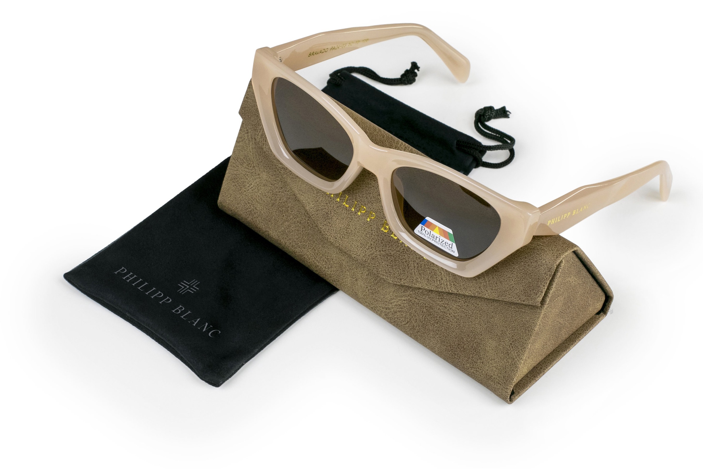 PHILIPP BLANC Sonnenbrille »PA04-03« Glass 0.74MM Polarized Lens UV400，CAT3.0