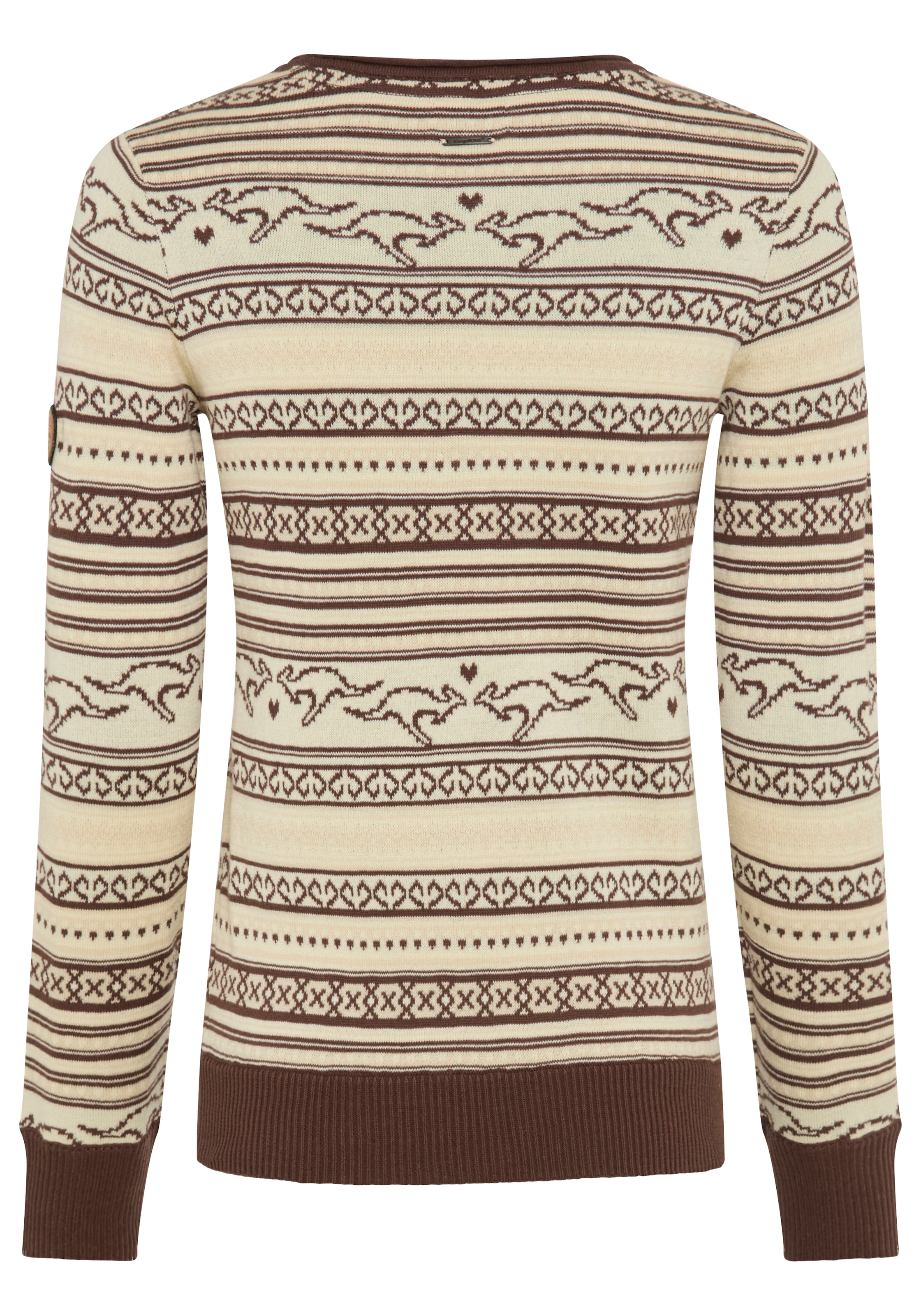 KangaROOS Norwegerpullover mit Rippstrickbündchen