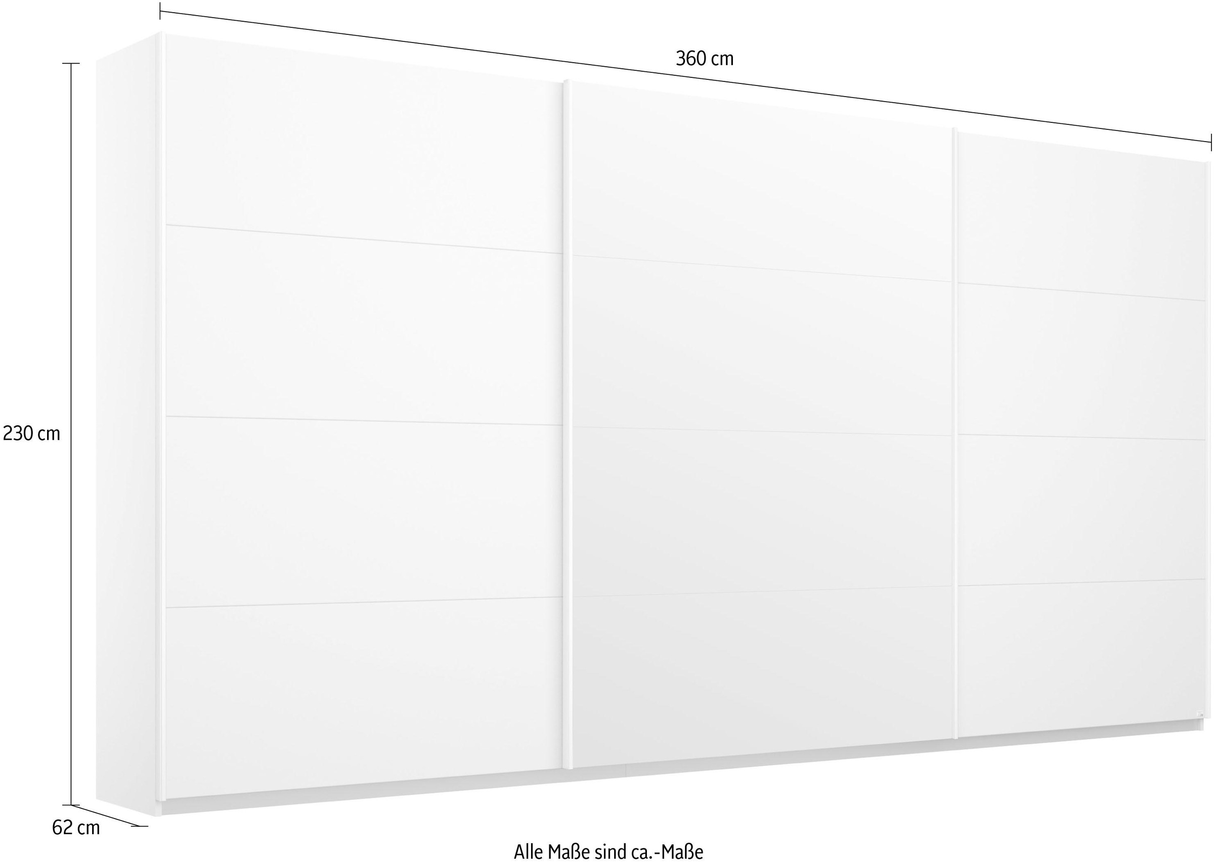 rauch Schwebetürenschrank »Kleiderschrank Schrank Garderobe Wäscheschrank BESTSELLER KEPAN«, inkl. Schubladen-Einsatz und extra Einlegeböden MADE IN GERMANY