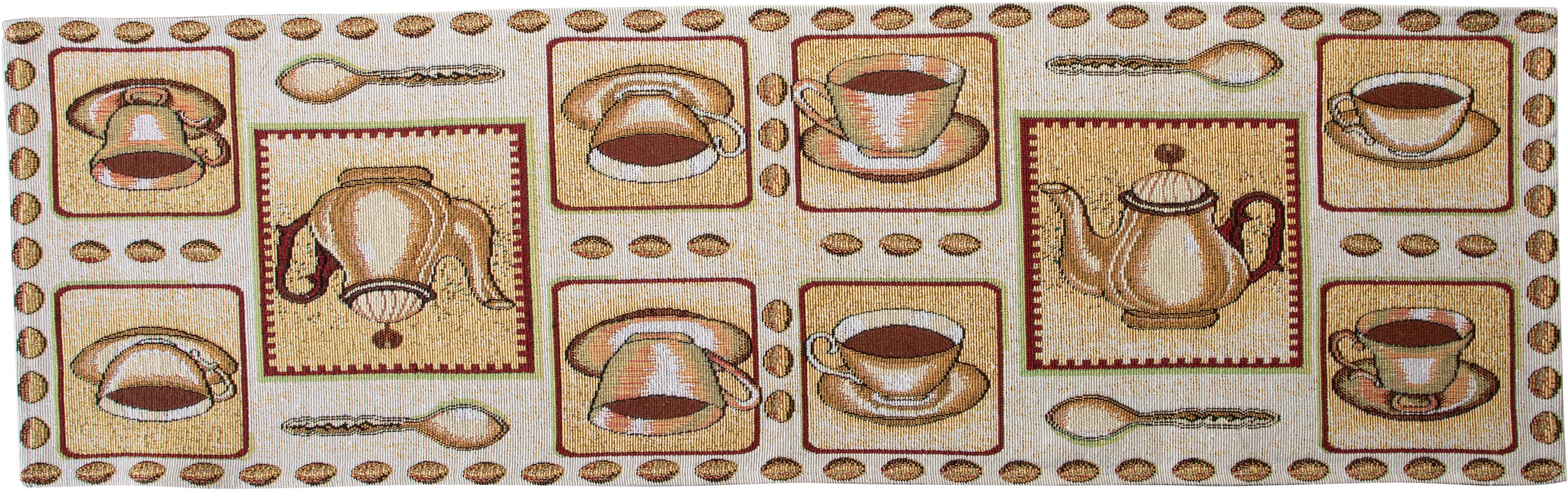 SPRÜGEL Tischläufer »Kaffeepause«, (1 St.), Gobelin
