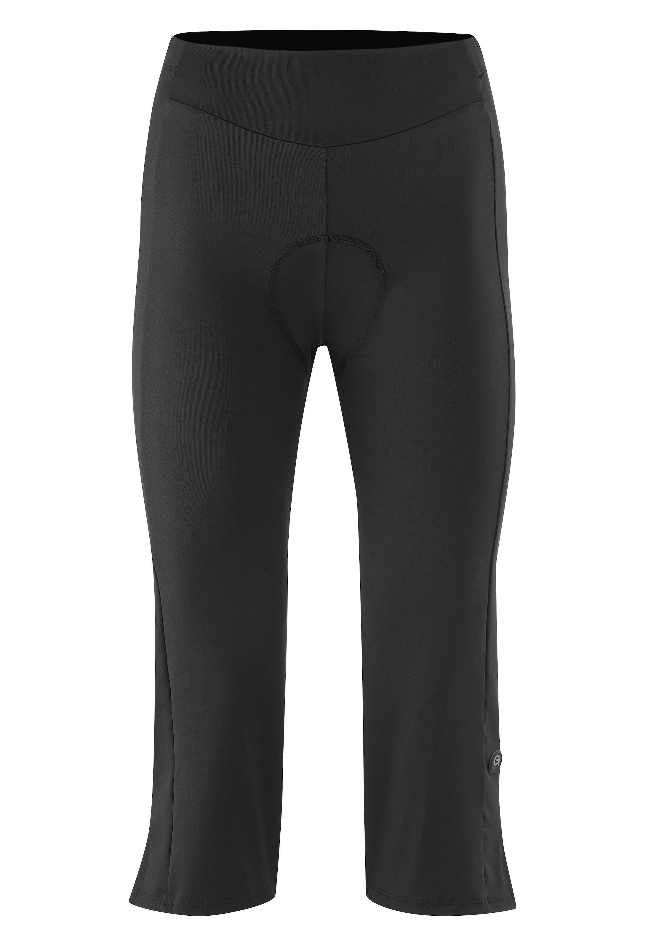 Gonso Fahrradhose "Essential Tight 3/4 Flared W", Damen Radhose mit Sitzpolster, Radlerhose