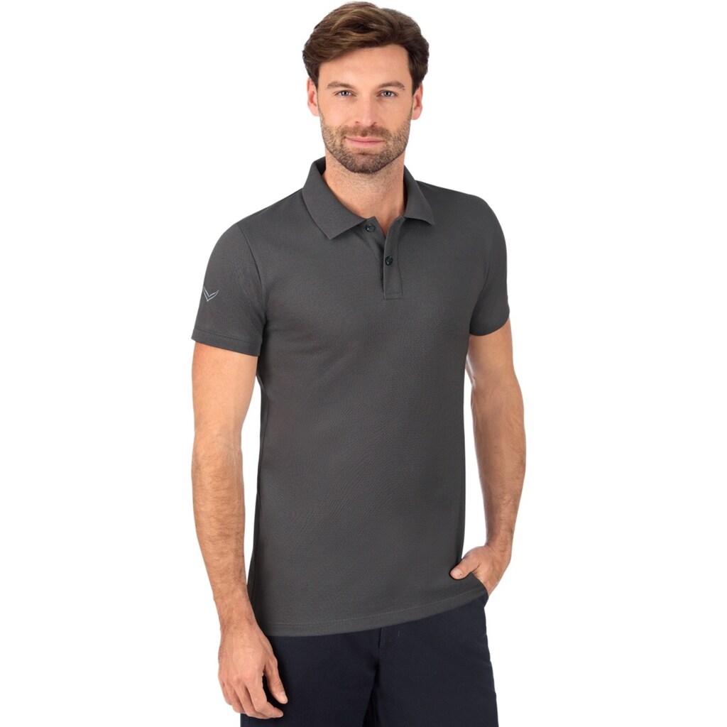 Trigema Poloshirt »TRIGEMA Slim Fit Poloshirt aus DELUXE-Piqué«, (1 tlg.)