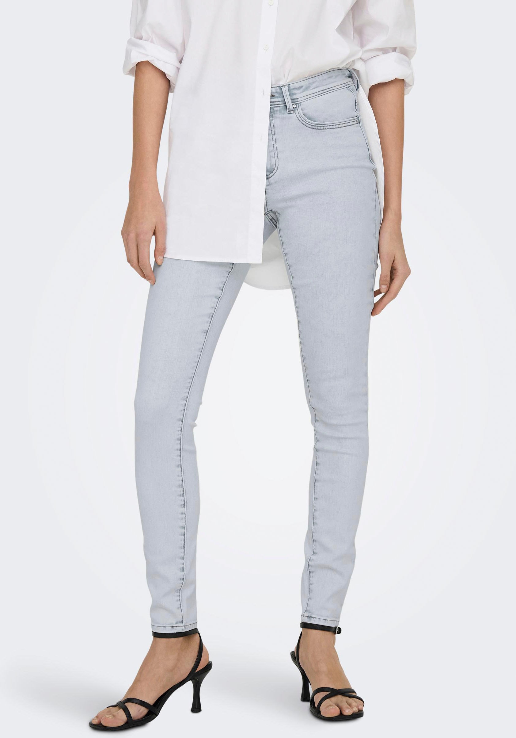 Skinny-fit-Jeans »ONLWAUW MID SKINNY DEST BJ692«