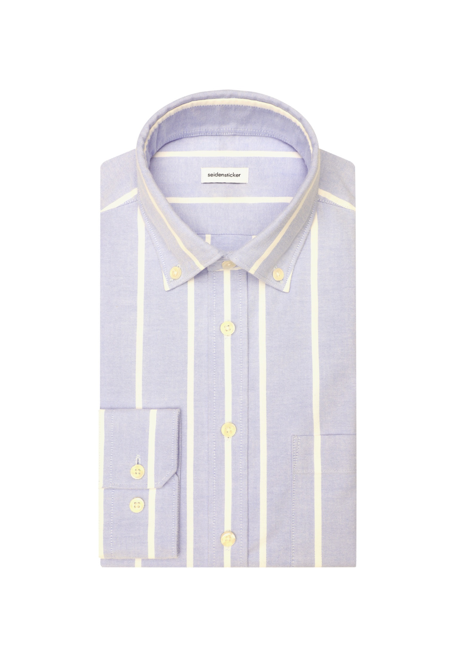 seidensticker Businesshemd »Schwarze Rose«, Slim Langarm Button-Down-Kragen Streifen