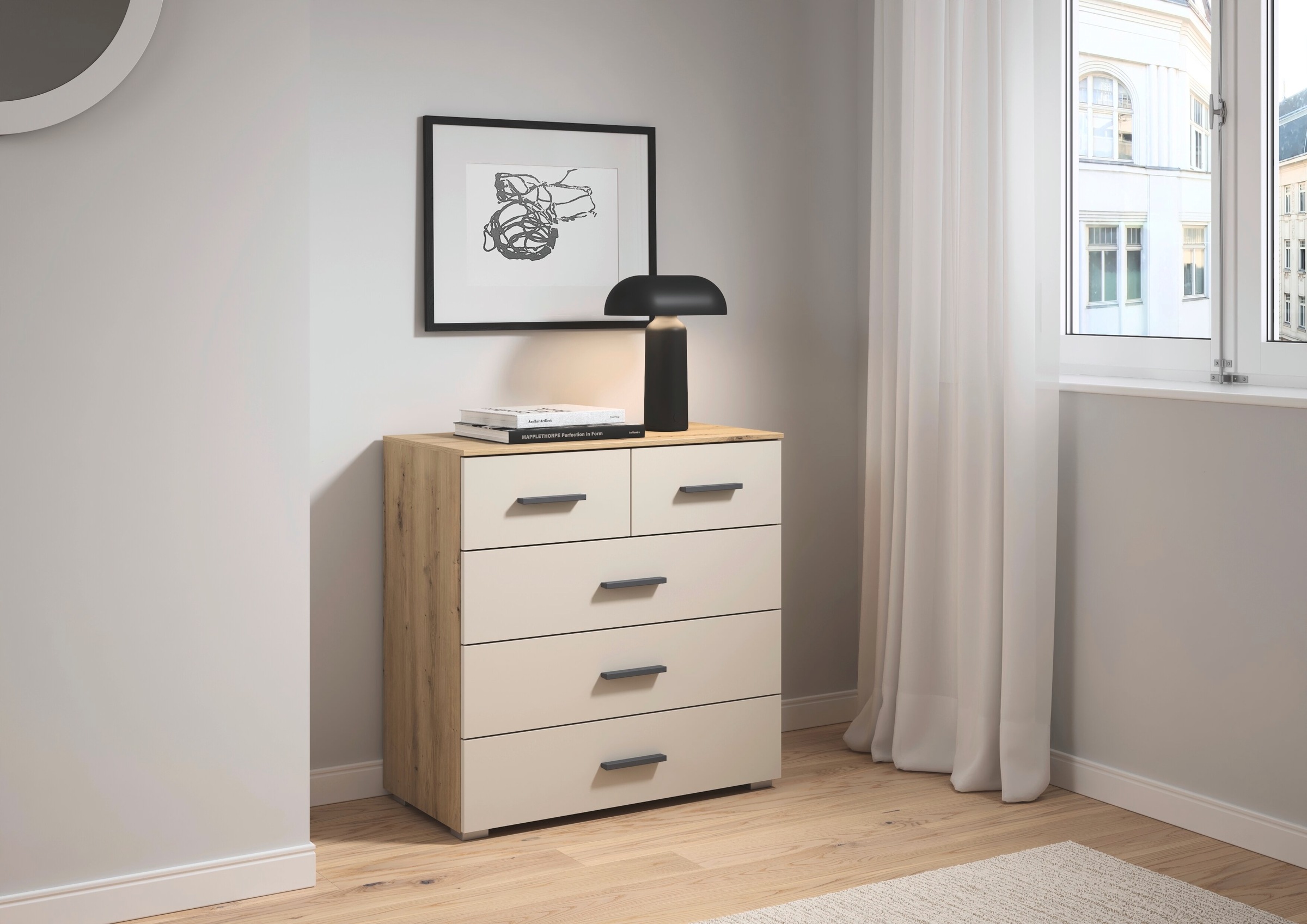 rauch Kommode "Gamma" Breite 80 cm / Höhe 81 cm, verschiedene Griffvariante günstig online kaufen