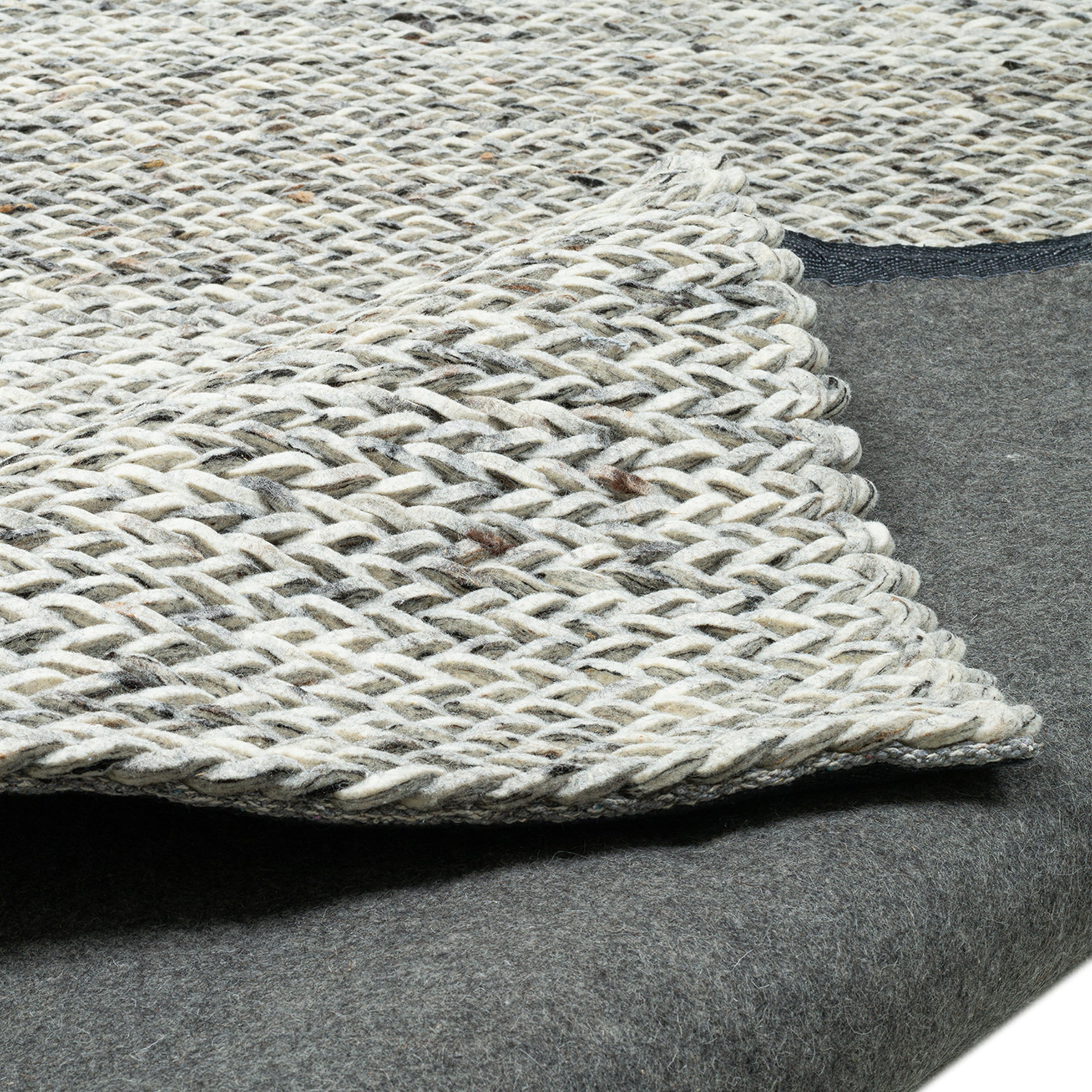 THEKO Wollteppich »Arlberg« rechteckig 23 mm Höhe meliert, reine Wolle, Strickoptik, ideal im Wohnzimmer & Schlafzimmer