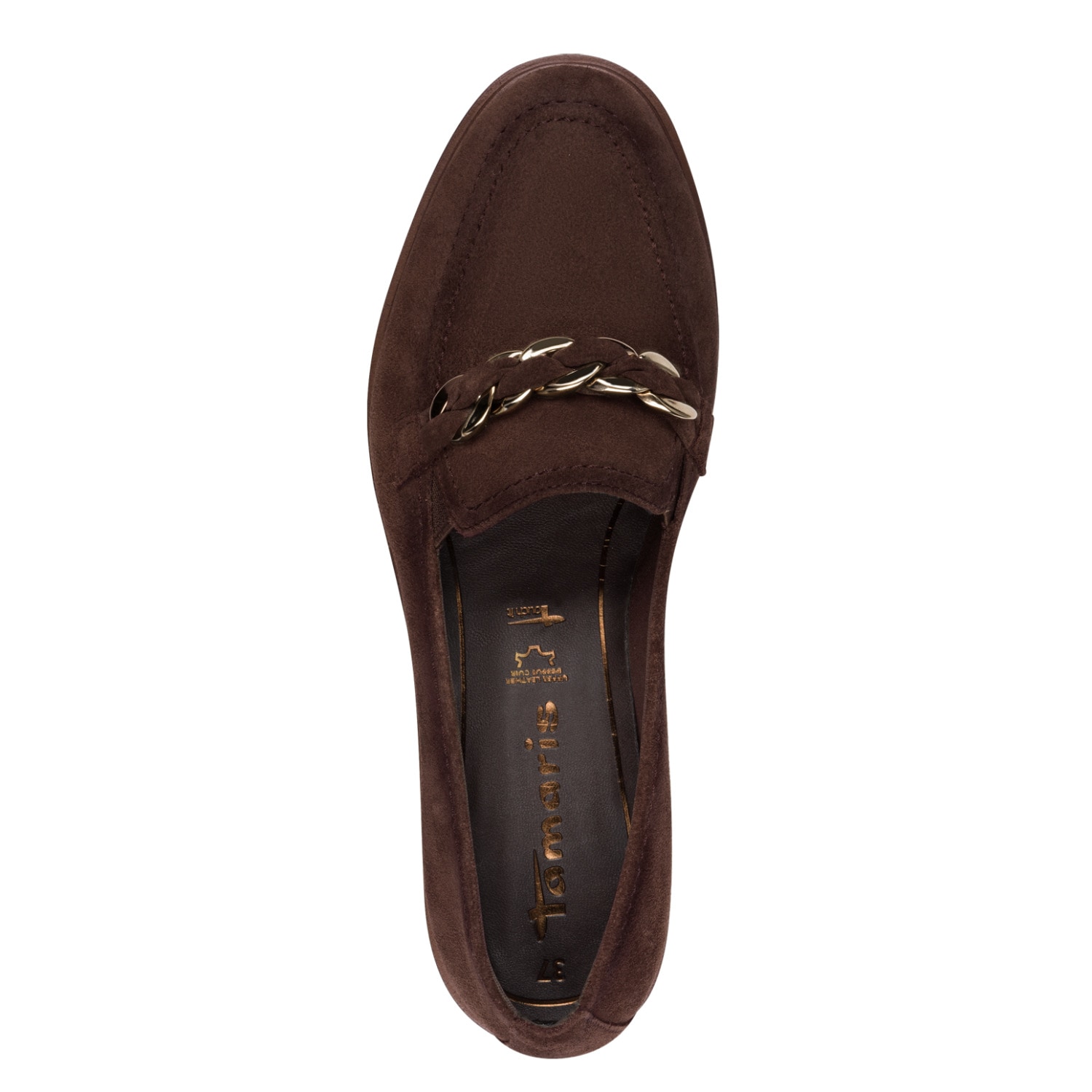 Tamaris Slipper  Loafer, Schlupfschuh, Halbschuh mit modischer Zierkette