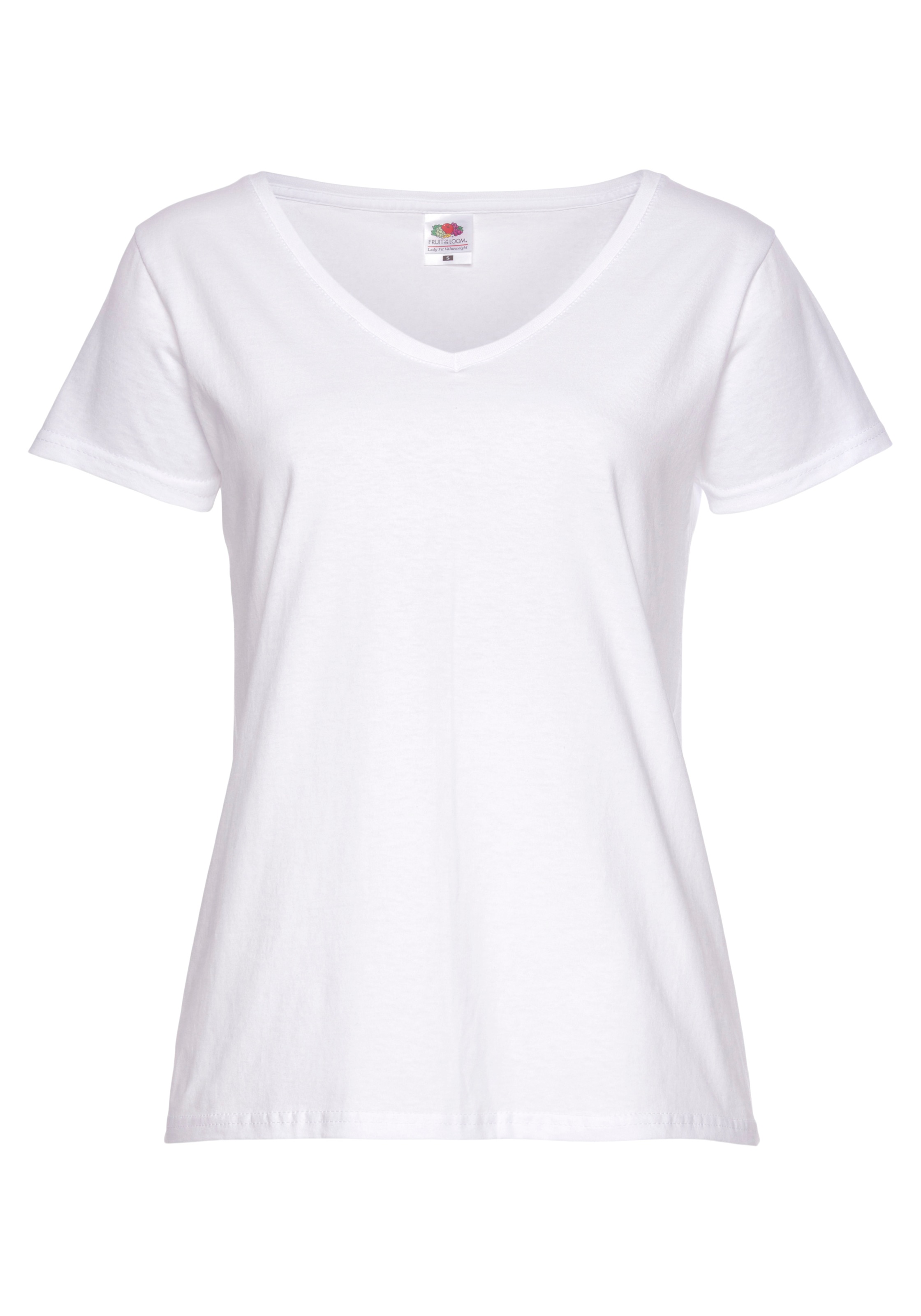 Thumbnail - Fruit of the Loom V-Shirt "Lady-Fit Valueweight V-Neck", (Packung, 2 tlg., 2er-Pack)