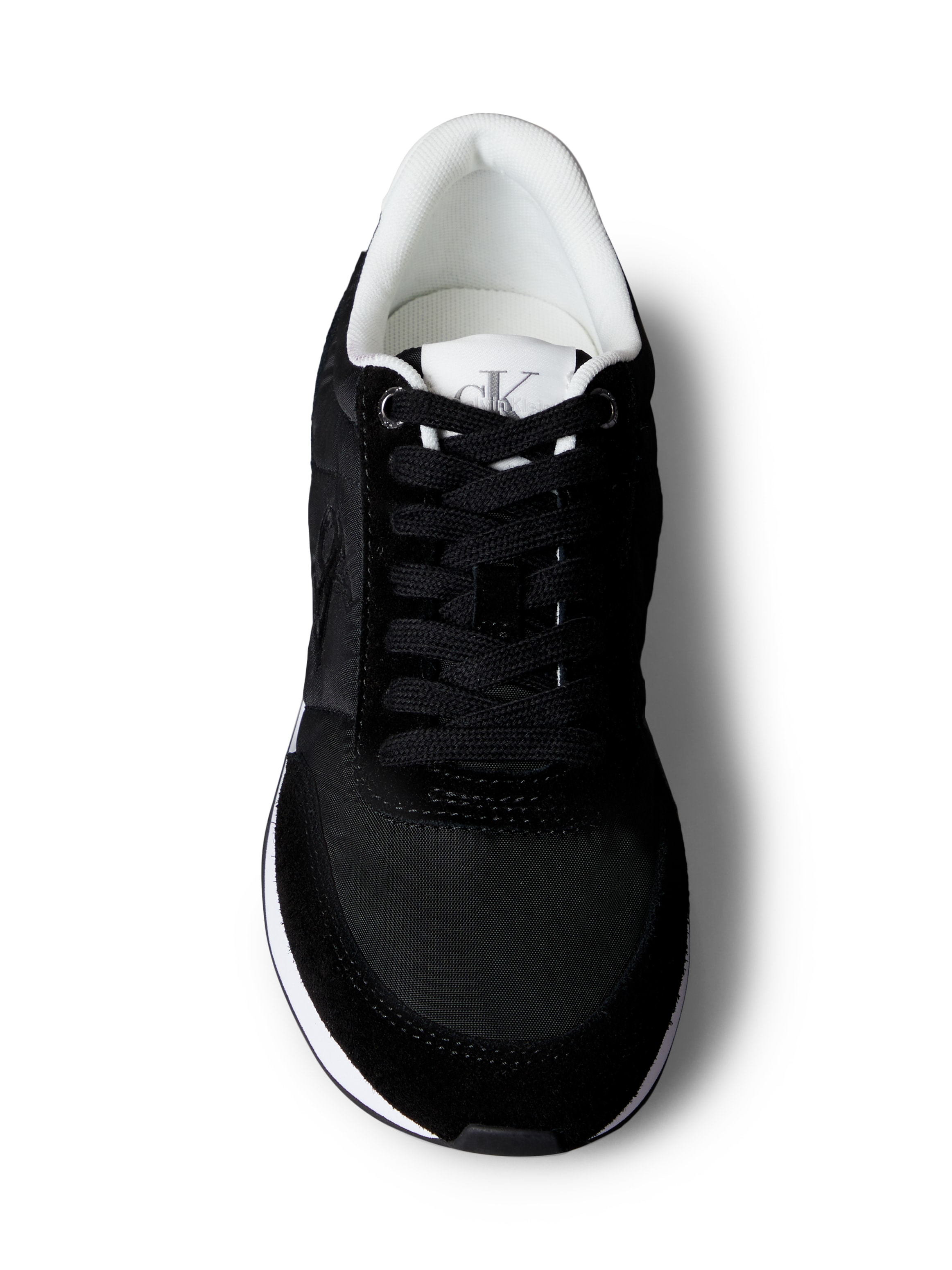 Calvin Klein Jeans Sneaker »RETRO RUNNER ESS MIX MAT«, Schnürschuh, Runner-Sneaker, Freizeitschuh mit seitlichem CK-Logo