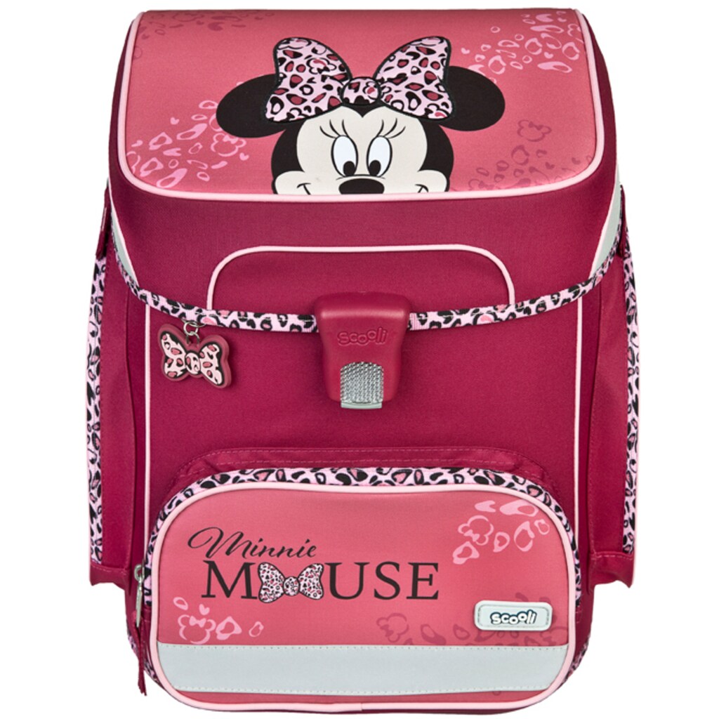 Scooli Schulranzen »EasyFit, Minnie Mouse Happy Girl, Pink«, Reflektoren