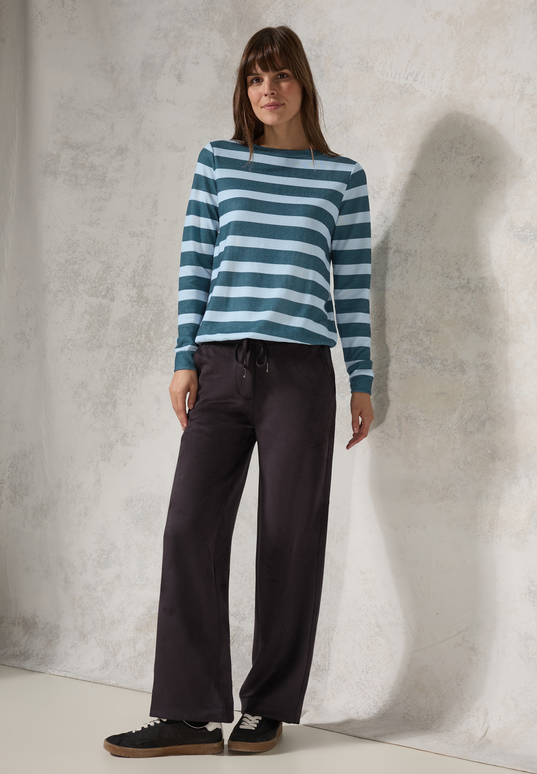 Cecil Langarmshirt, mit U-Boot-Ausschnitt