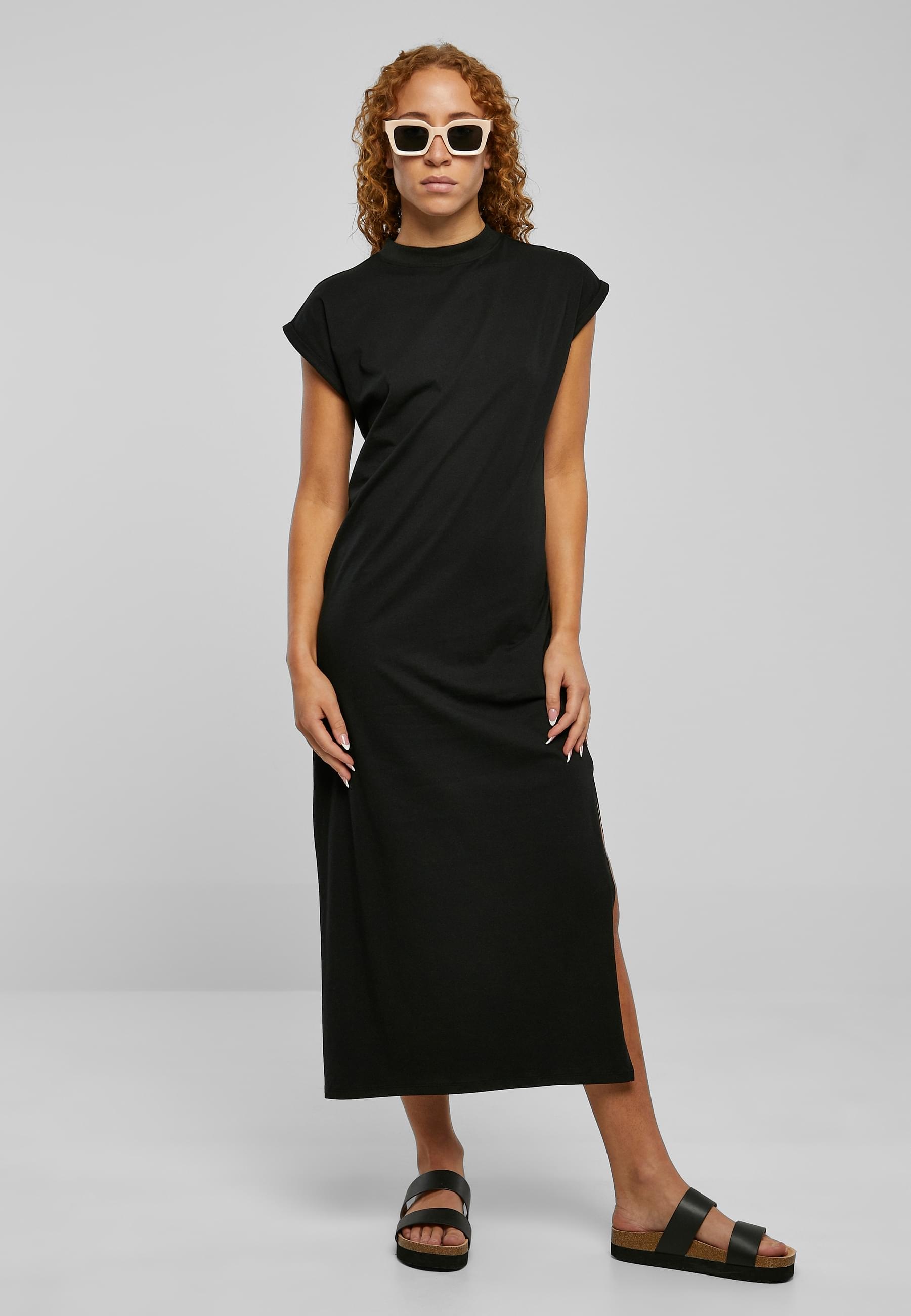 URBAN CLASSICS Shirtkleid »Urban Classics Damen Ladies Long Extended Shoulder Dress«, (1 tlg.)
