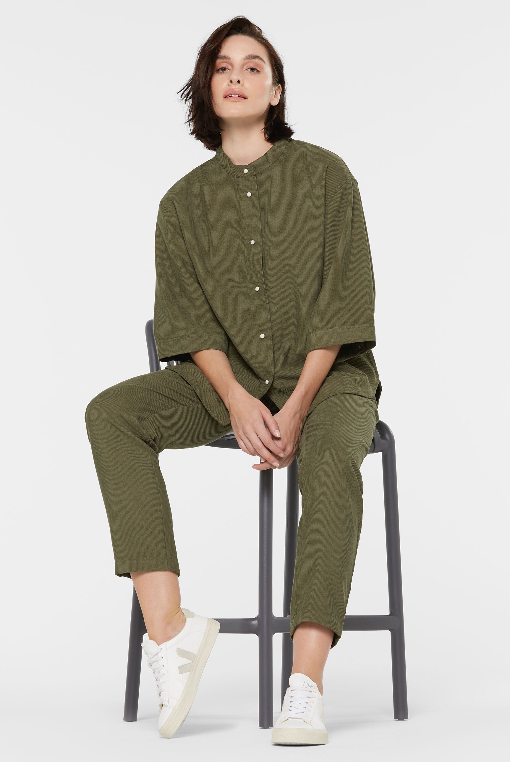 SENSES.THE LABEL Cordhose, mit Elastikbund