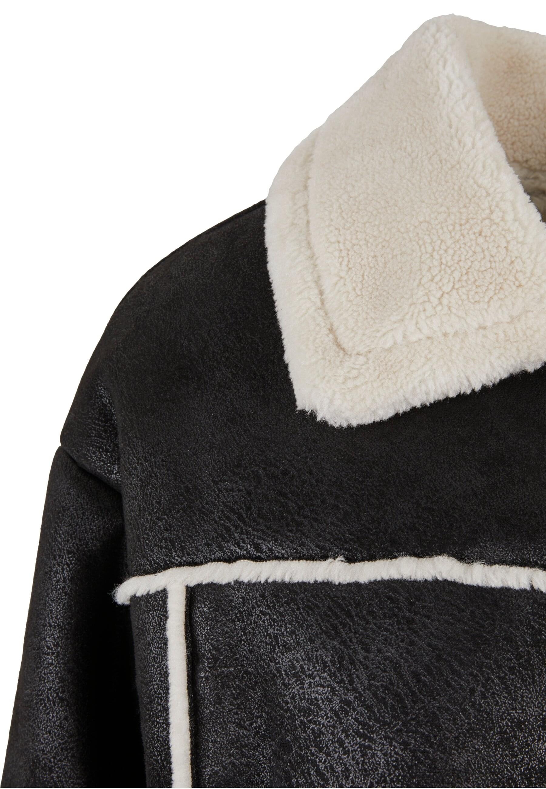 URBAN CLASSICS Winterjacke »Urban Classics Ladies Shearling Jacket«, (1 St.), mit Kapuze