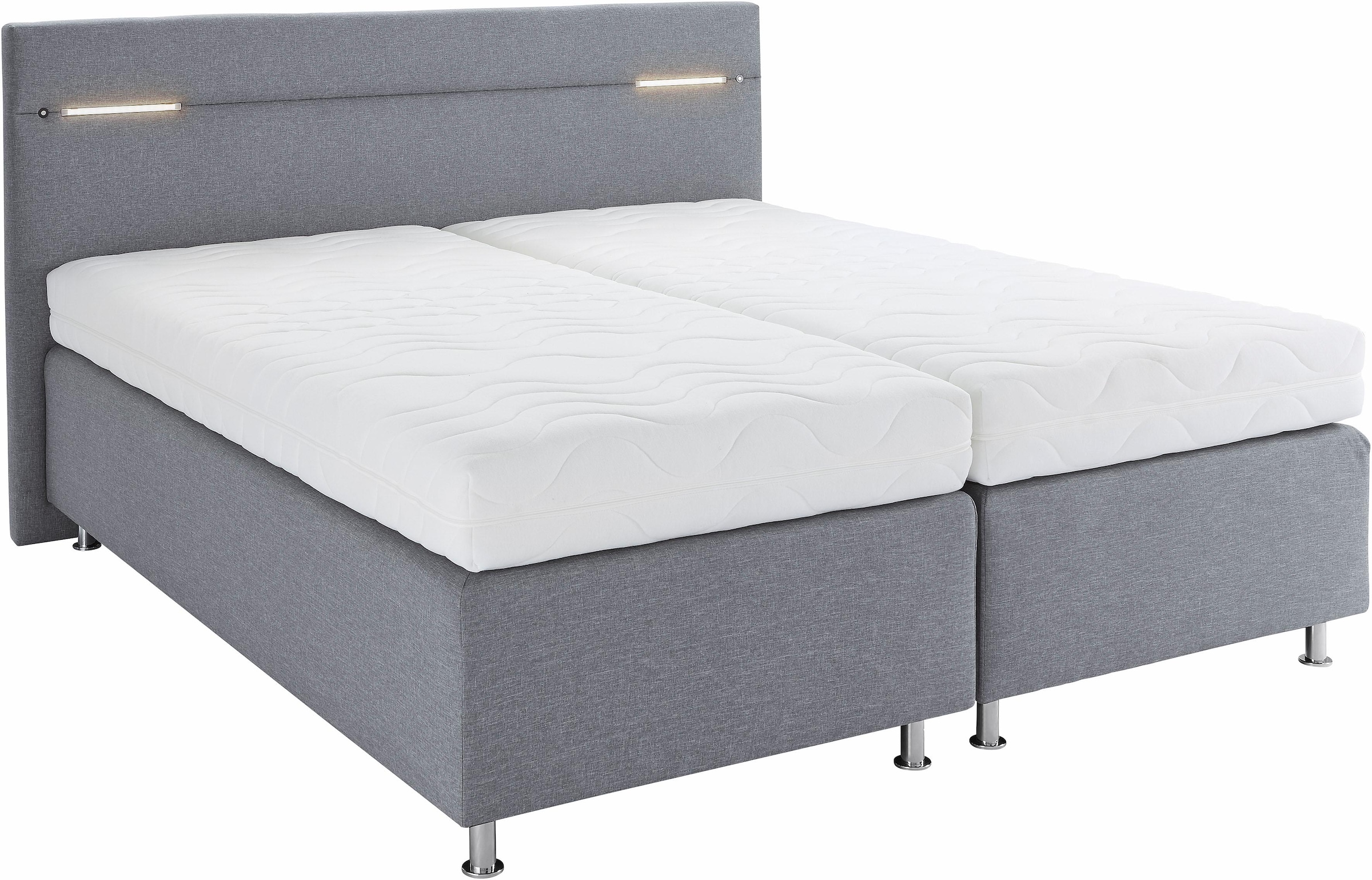 Westfalia Schlafkomfort Boxspringbett, wahlweise mit LED-Beleuchtung