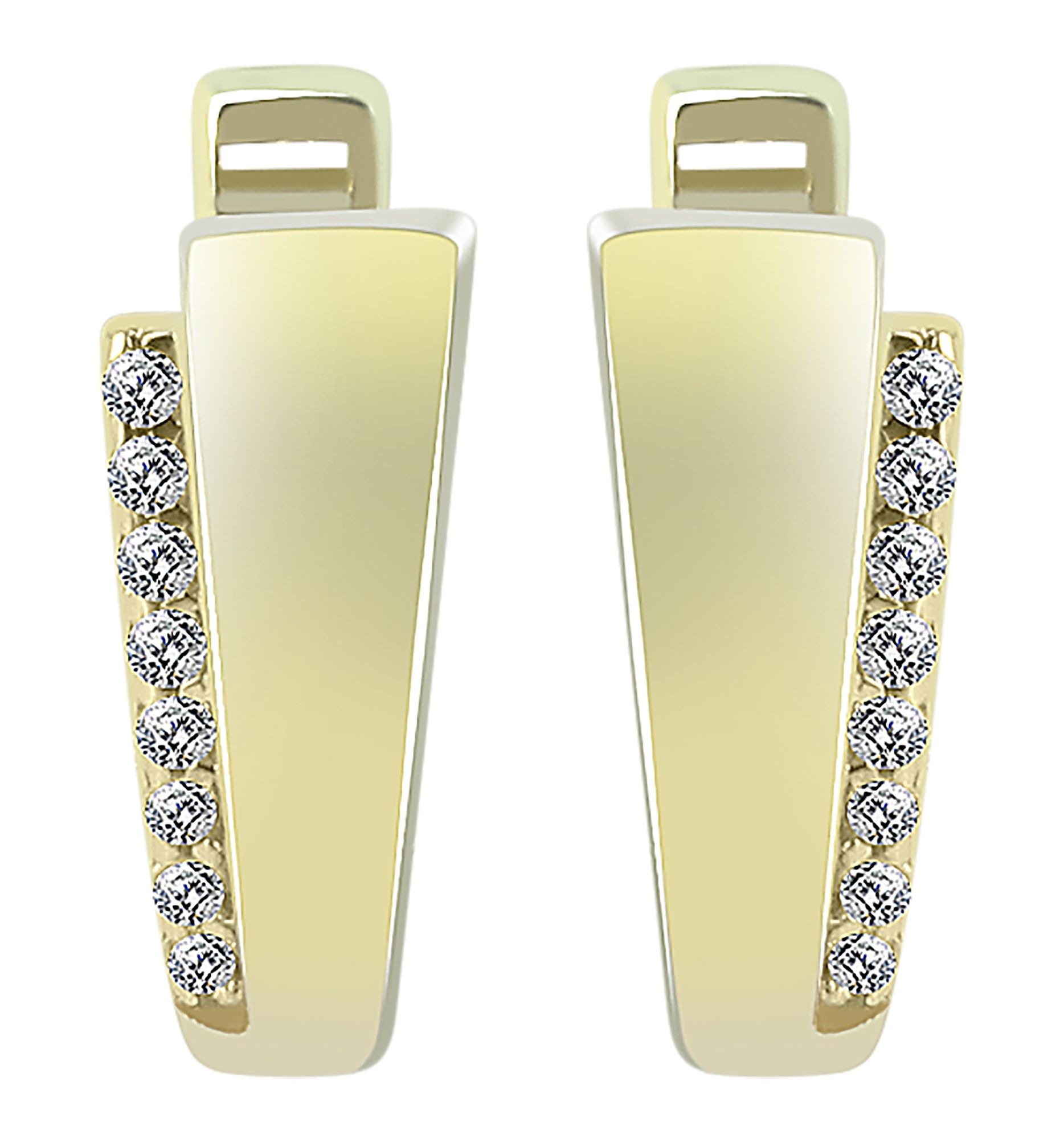 Adelia´s Klappcreolen "Damen Ohrringe – Klappcreole aus 333 Gold mit Zirkon günstig online kaufen