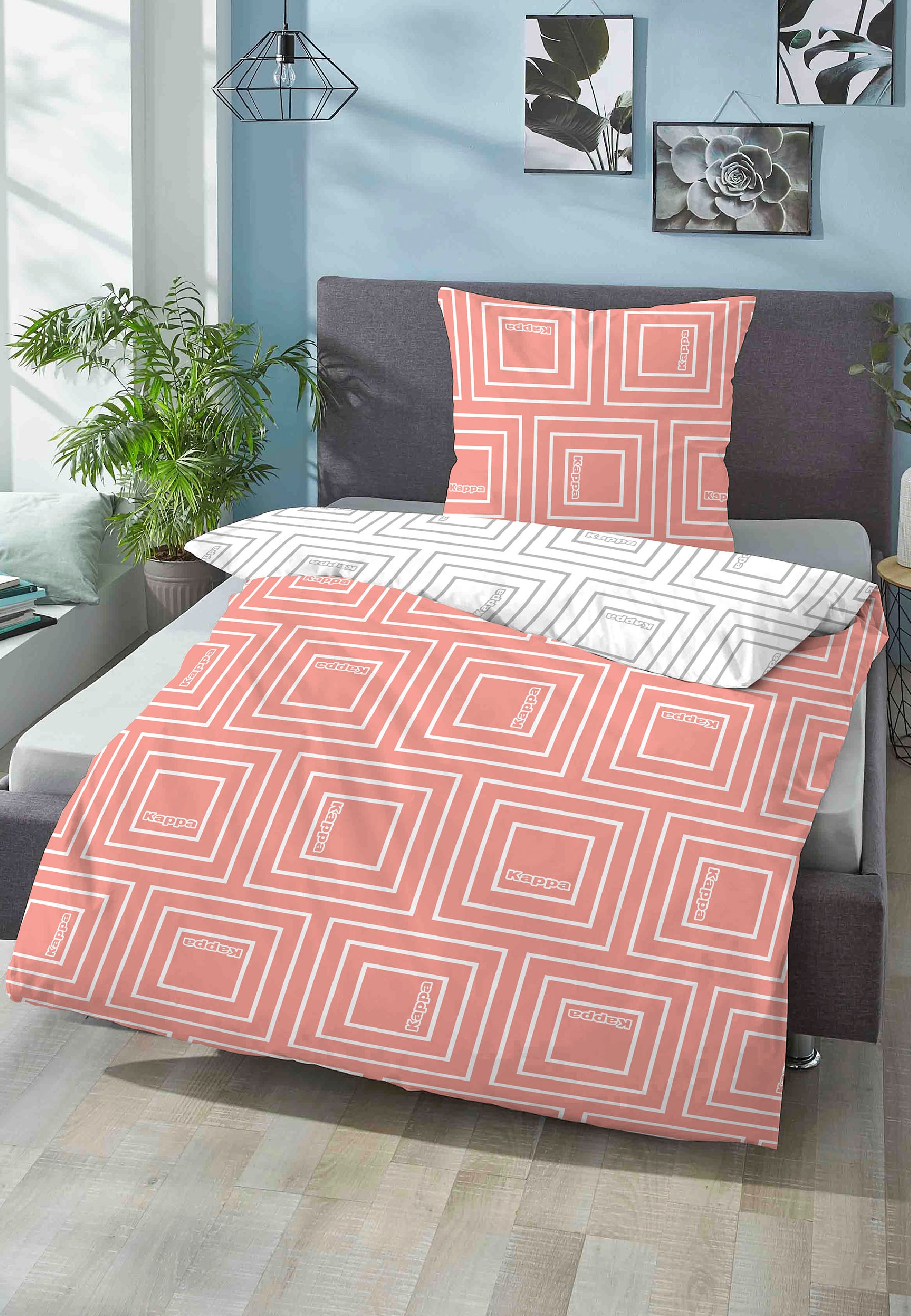 Kappa Wendebettwäsche "Emma" 2 Stk. pflegeleichte + feinfädige Qualität, 10 günstig online kaufen