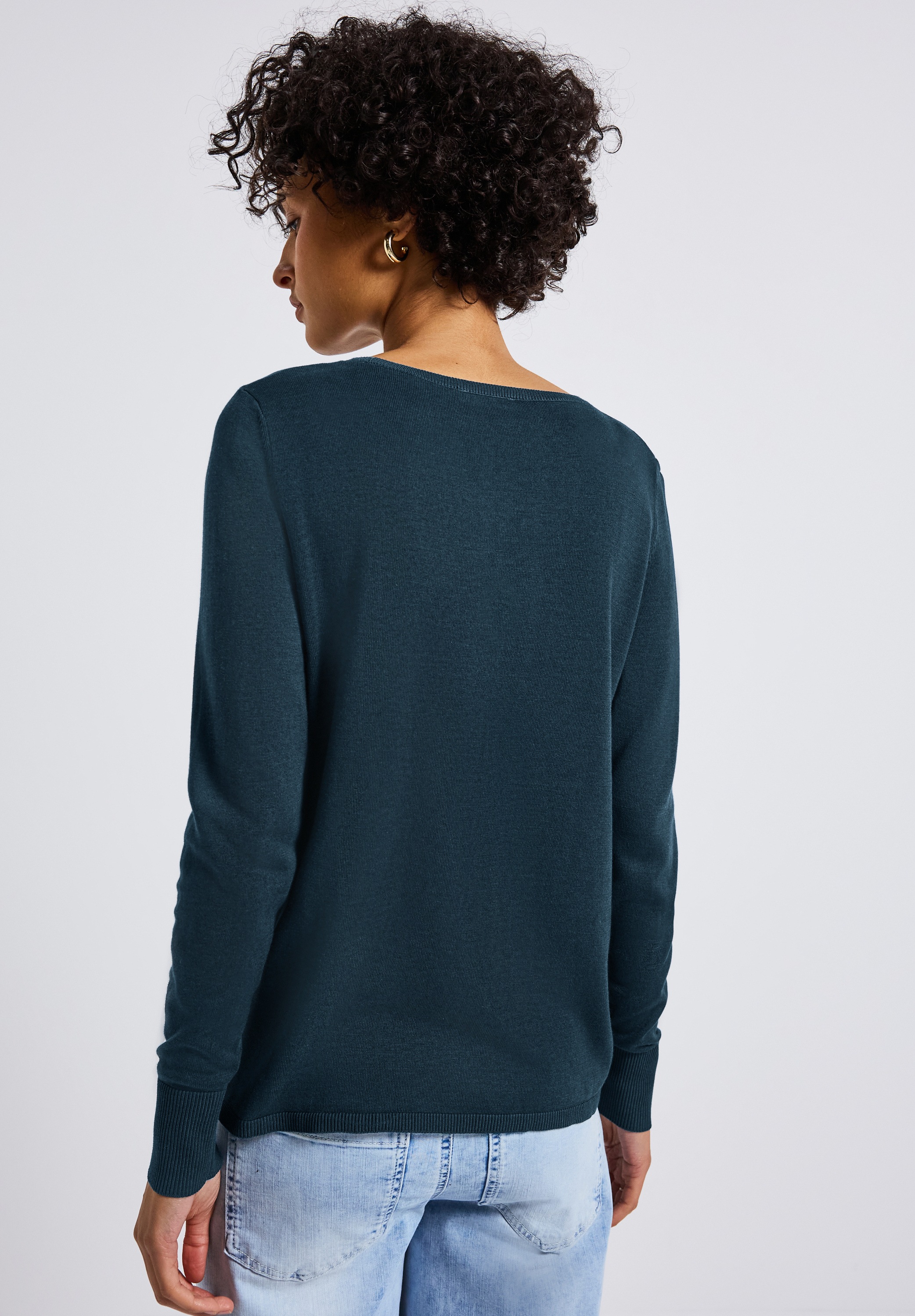 STREET ONE Strickpullover mit U-Boot-Ausschnitt günstig online kaufen