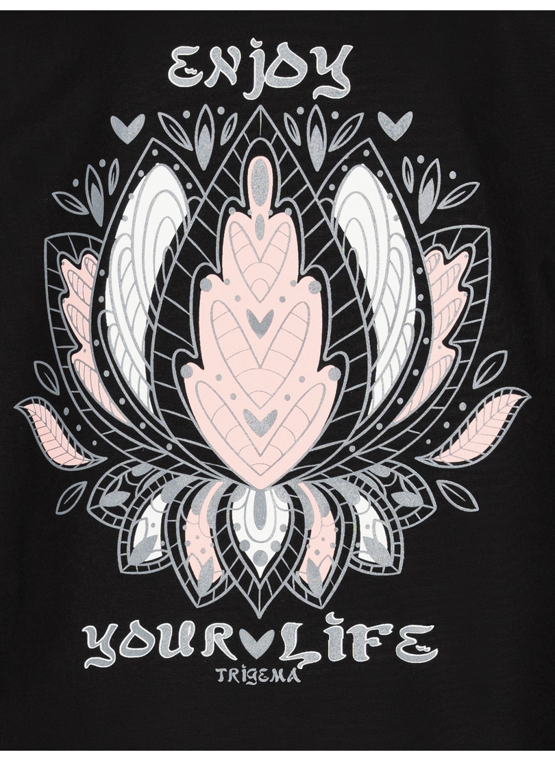 Trigema T-Shirt »TRIGEMA Oversized T-Shirt mit Printmotiven«, (1 tlg.)