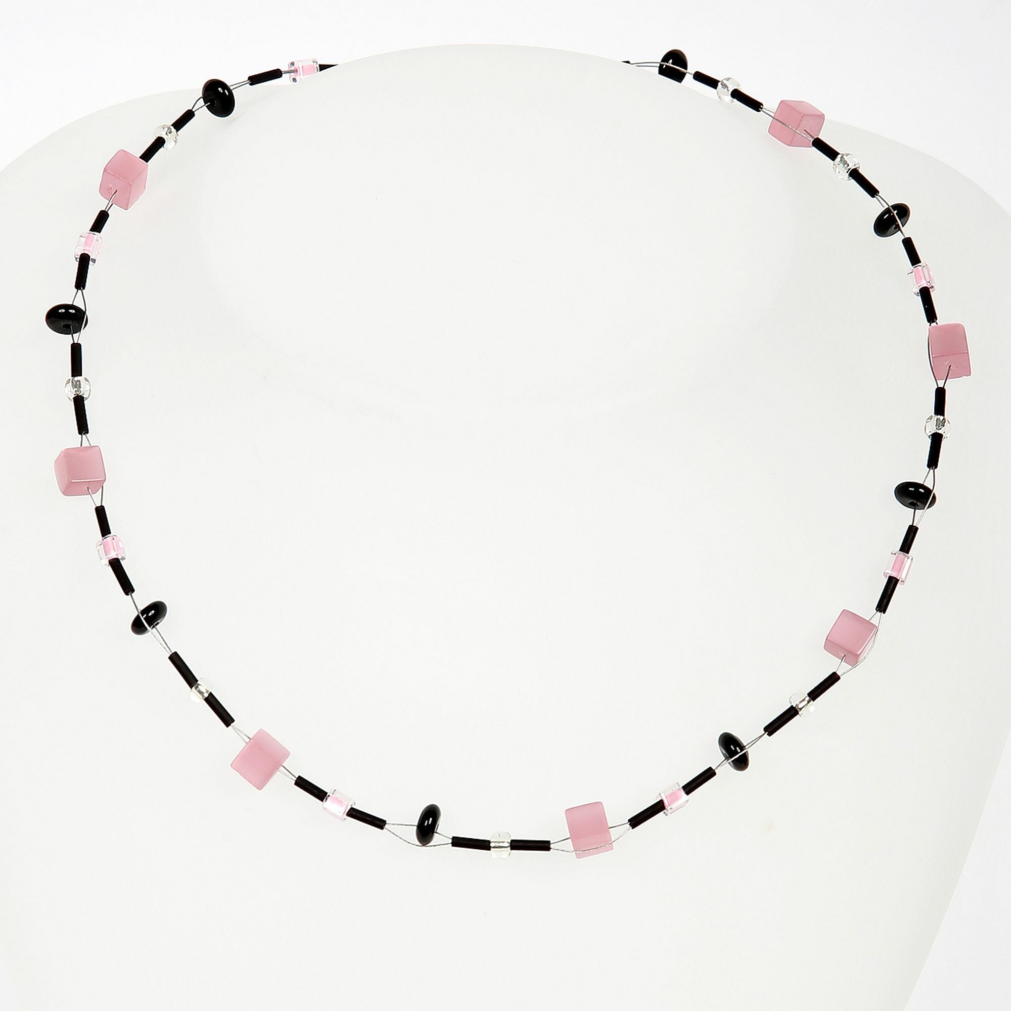 DeMarie Collierkettchen »Edelstahl Onyx Acryl Kristall«