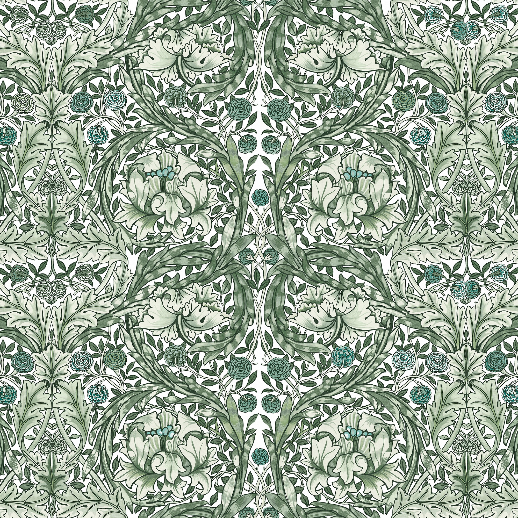 WILLIAM MORRIS AT HOME Vliestapete »African Marigold« Retro glatt 10mx52cm (ca. 5m2)