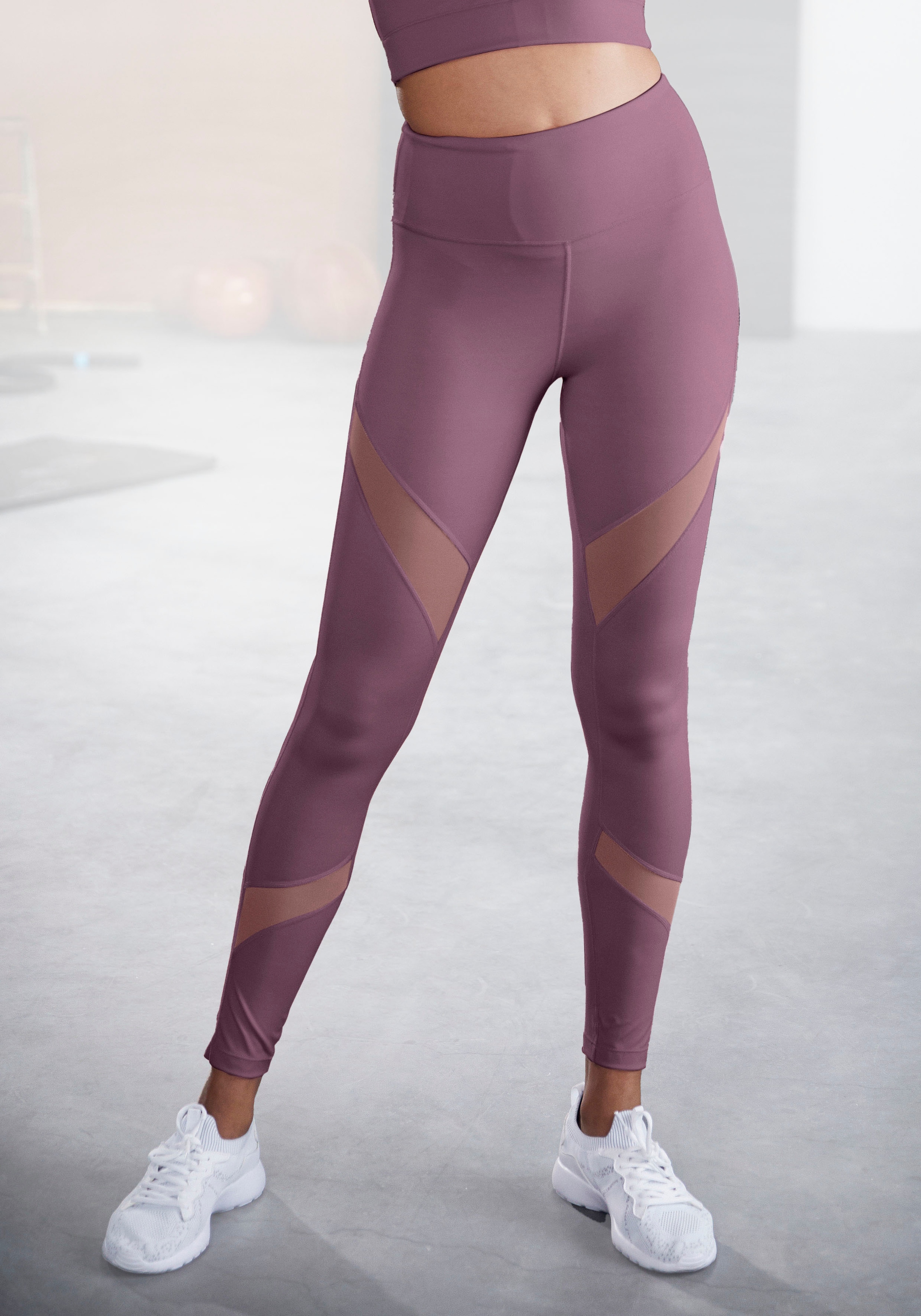 LASCANA ACTIVE Funktionsleggings, mit kleiner Raffung, Loungewear günstig online kaufen