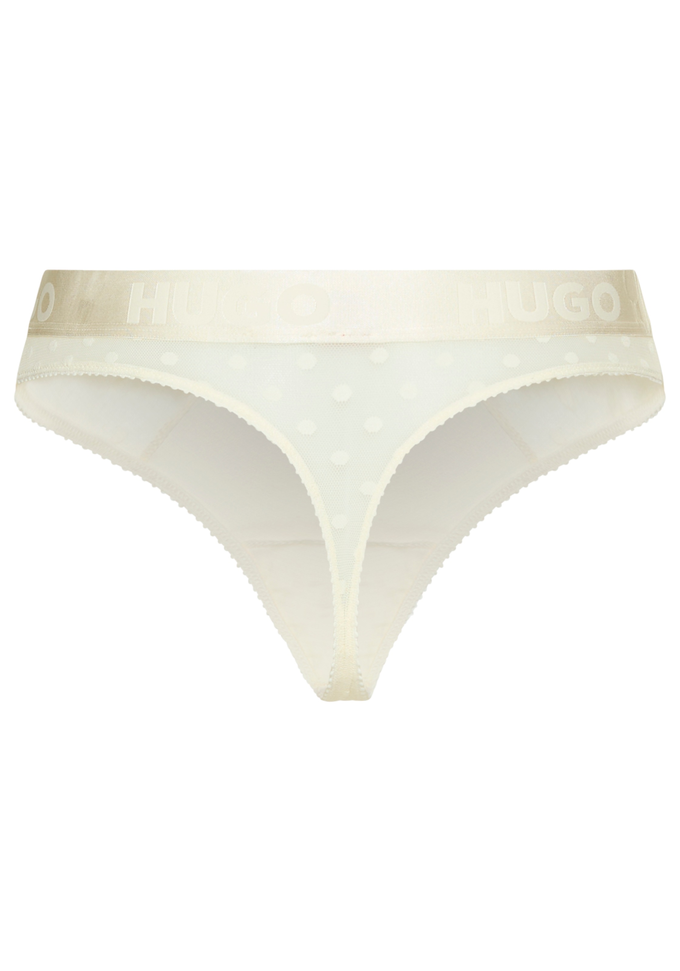 HUGO Underwear String »THONG SL DESIGN«, mit Mesheinsatz