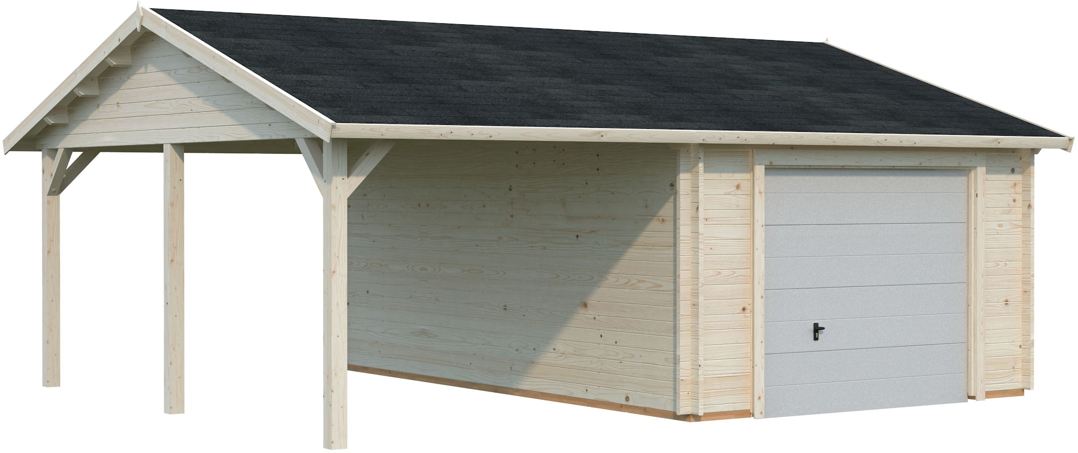 Palmako Garage »Roger, mit Sektionaltor« BxTxH: 703x619x316 cm