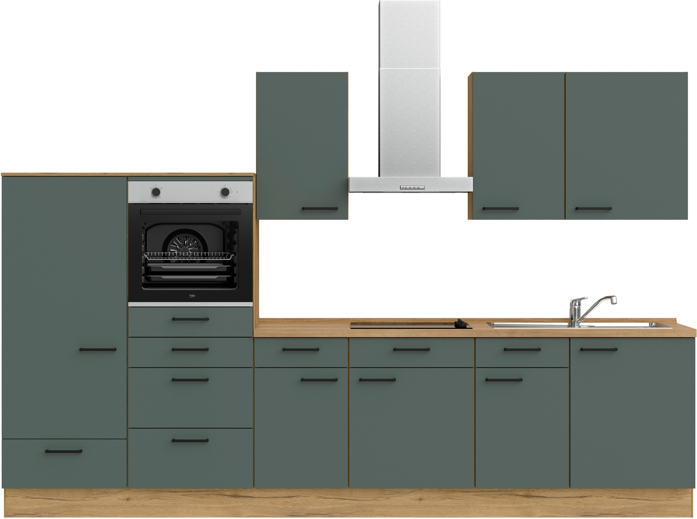 nobilia Küchenzeile ""Easytouch I"" vormontiert, Ausrichtung wählbar, Breit günstig online kaufen